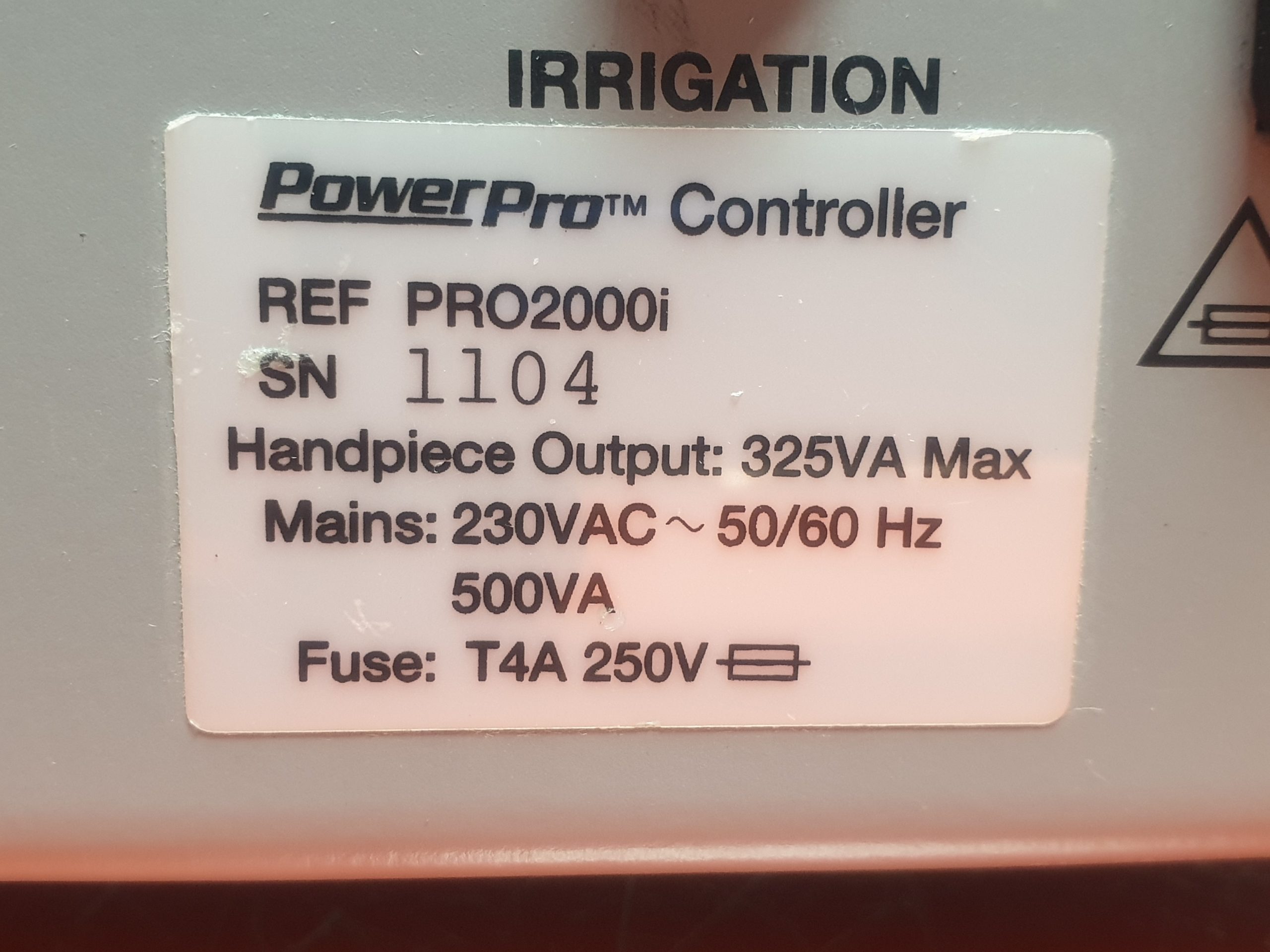 Linvatec Hall Power Pro 2000 Controller Console Pro2000 thumbnail 5