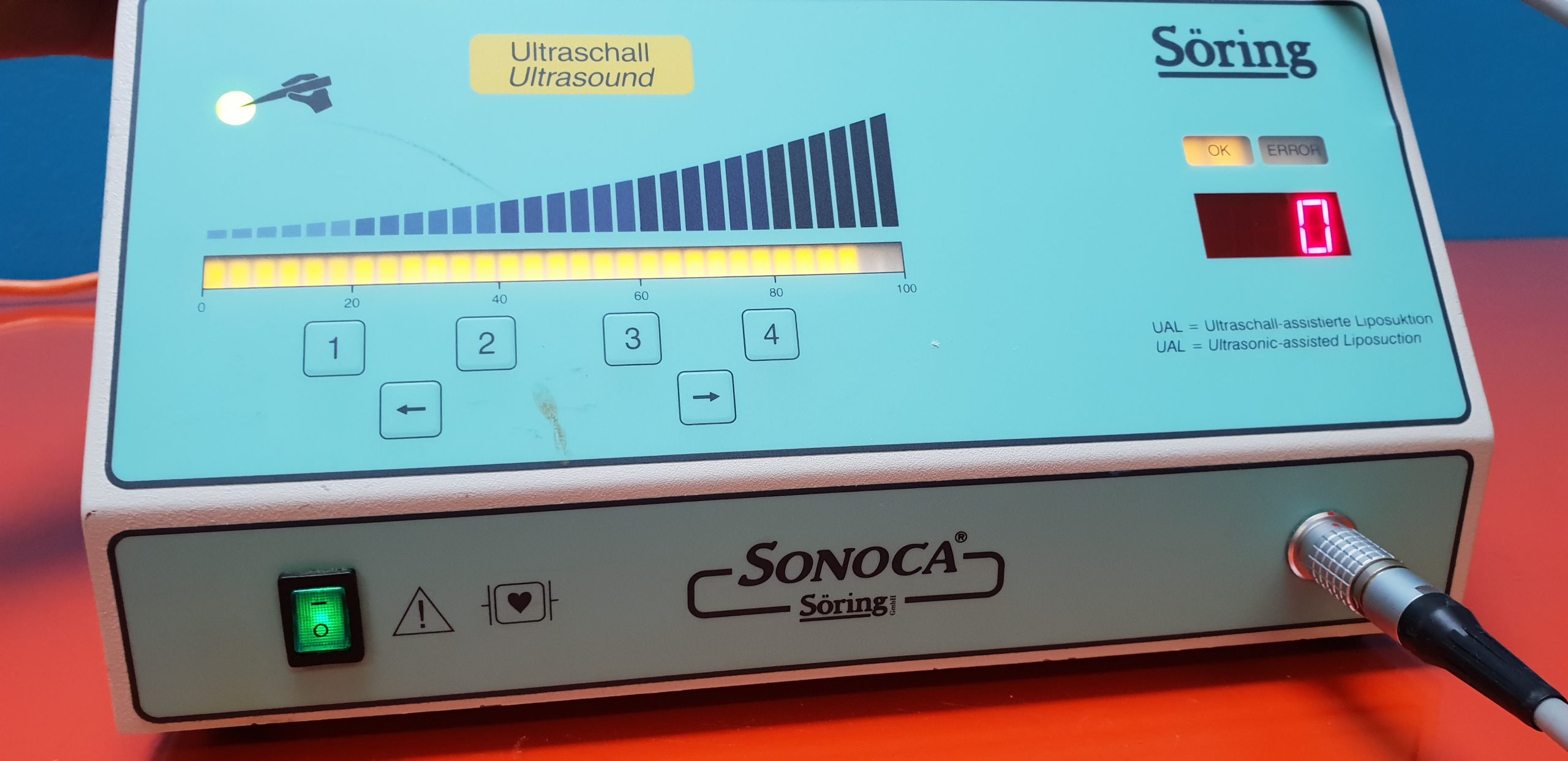 Söring Sonoca 150 Chirurgie Ultraschall Generator mit Zubehör thumbnail 2