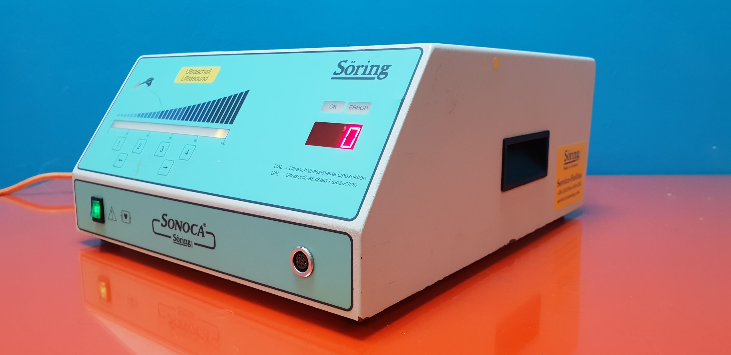 Söring Sonoca 150 Chirurgie Ultraschall Generator mit Zubehör thumbnail 3