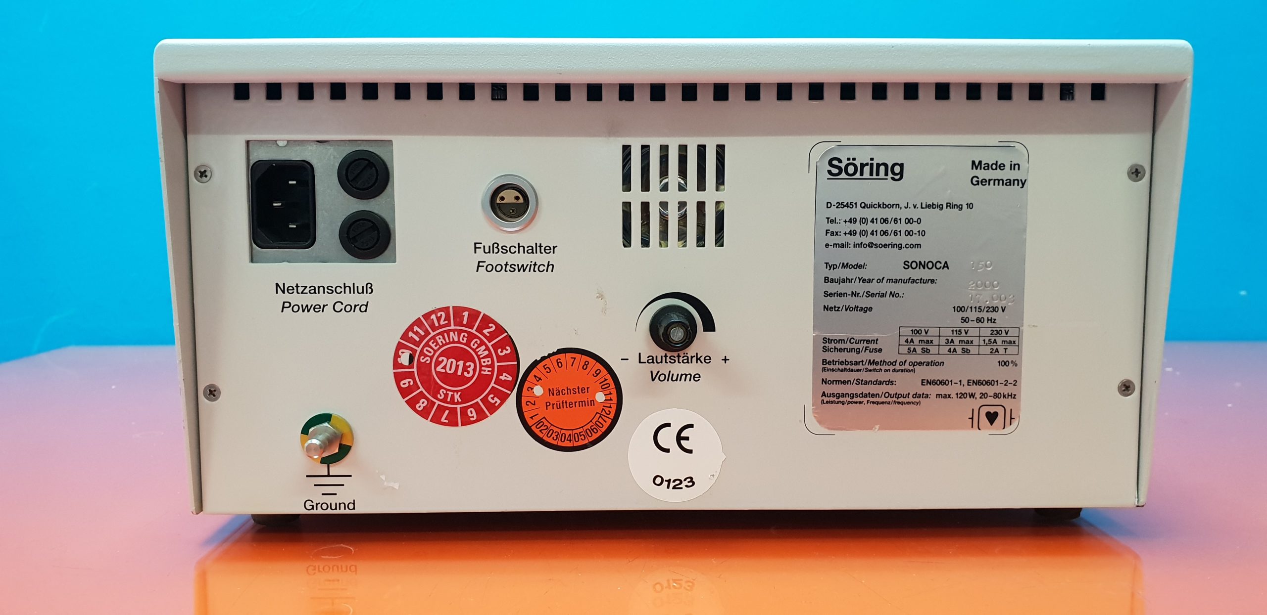 Söring Sonoca 150 Chirurgie Ultraschall Generator mit Zubehör thumbnail 5