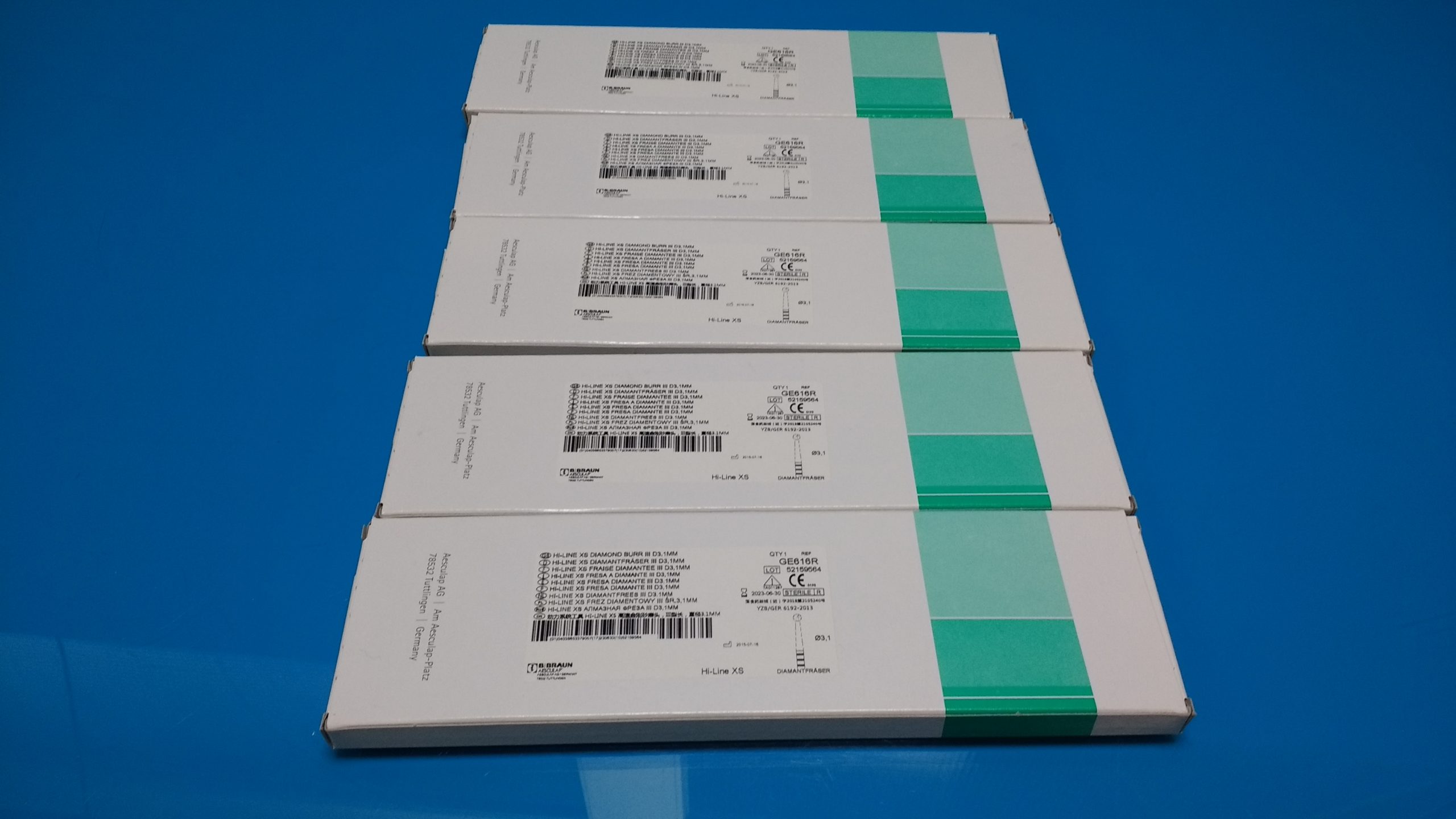 Aesculap GE616R Hi-Line DIAMANT FRAESA III D 3,1mm 5 X — image 1 of 4