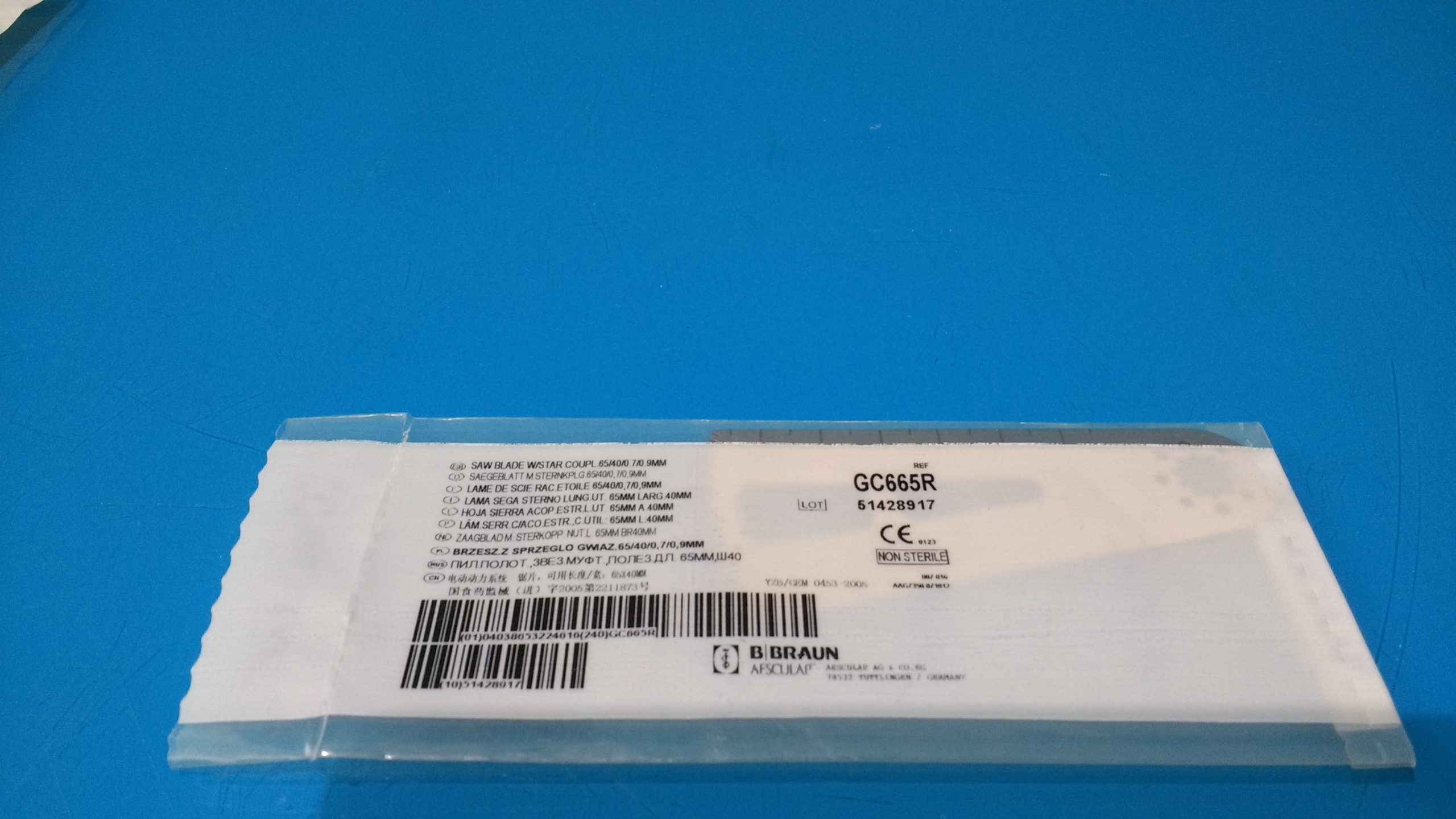 Aesculap GC665R . Sagittal saw blades thumbnail 3