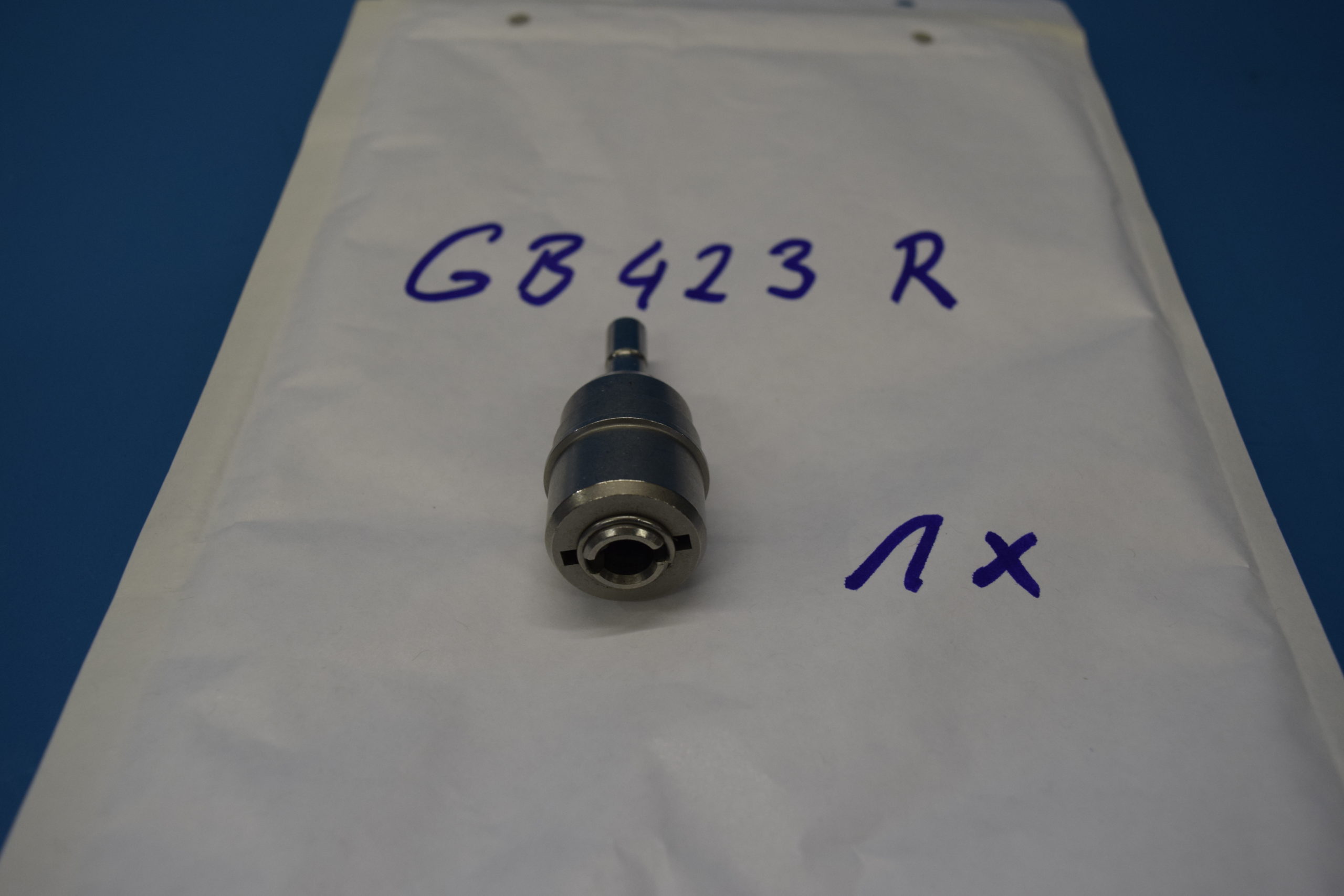 Aesculap GB423R Comfort Adaptor Reamer DIN Tool 3.8mm with Harris Shank — image 1 of 3