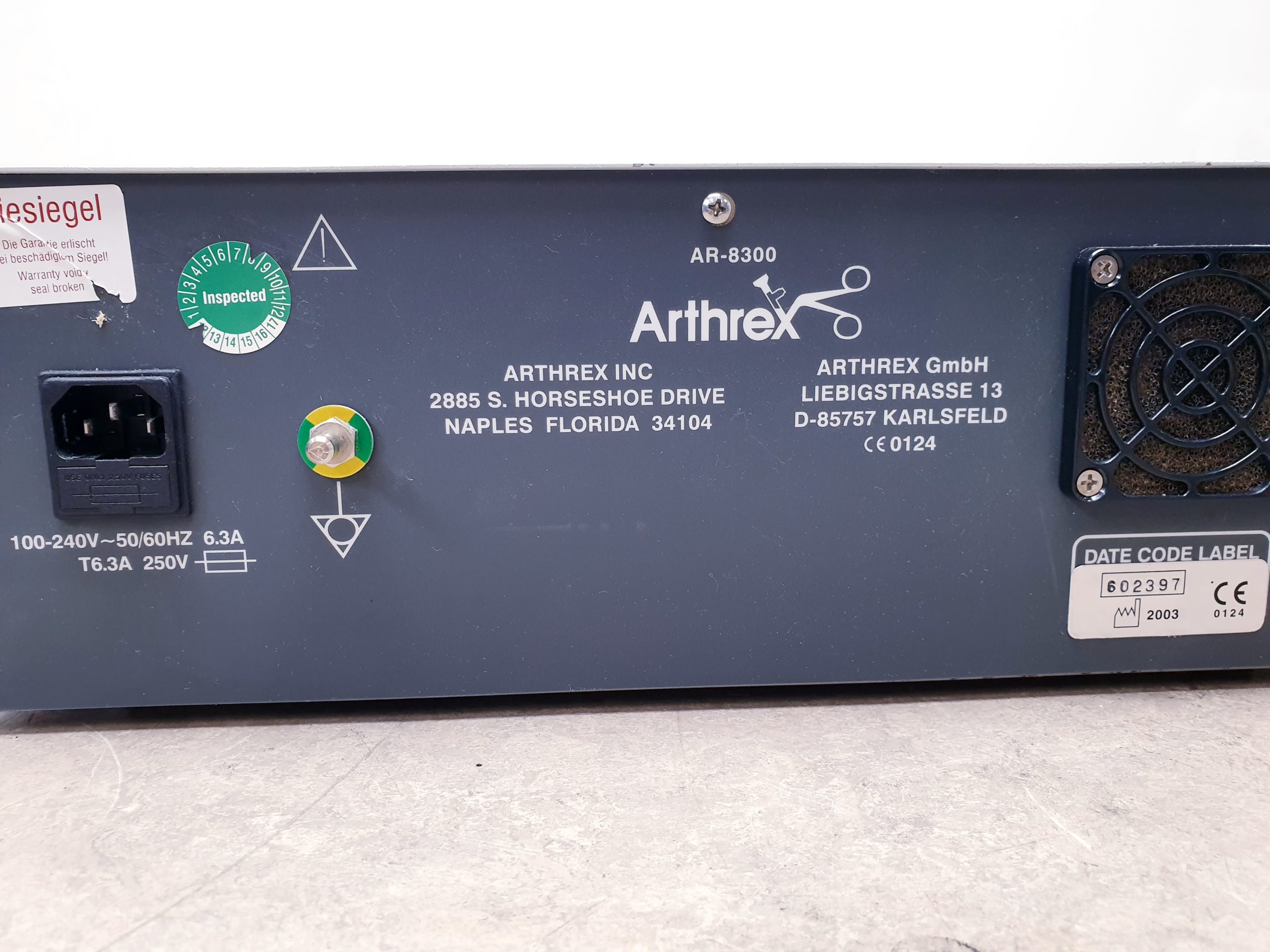 Arthrex AR-8300 Adapter Power System II Shaver + AR-8310 Fußschalter thumbnail 6