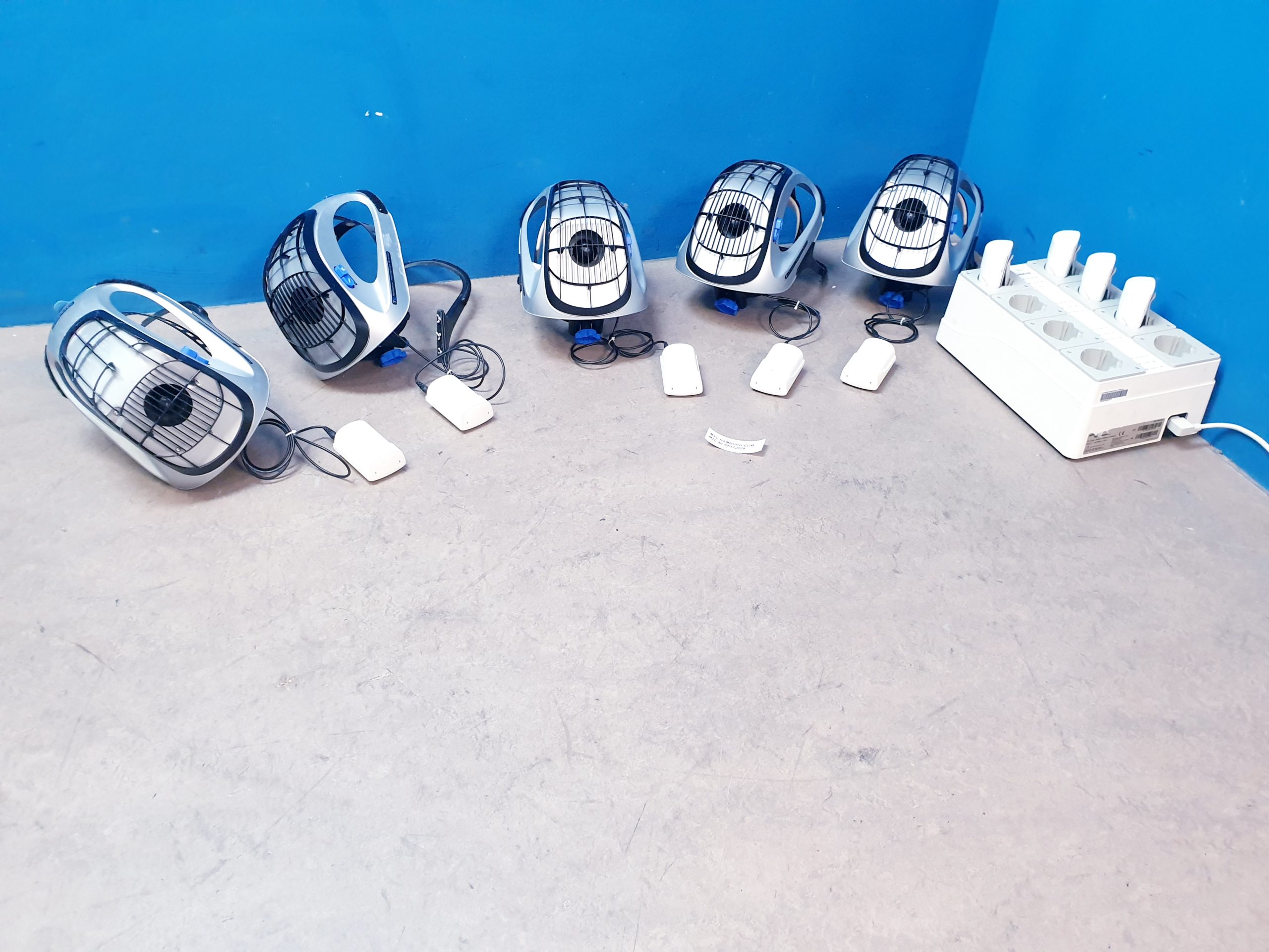 5 x Stryker Medical 400-610 persönliches Chirurgischer Helm+Ladegerät+Akkus-Set für thumbnail 2