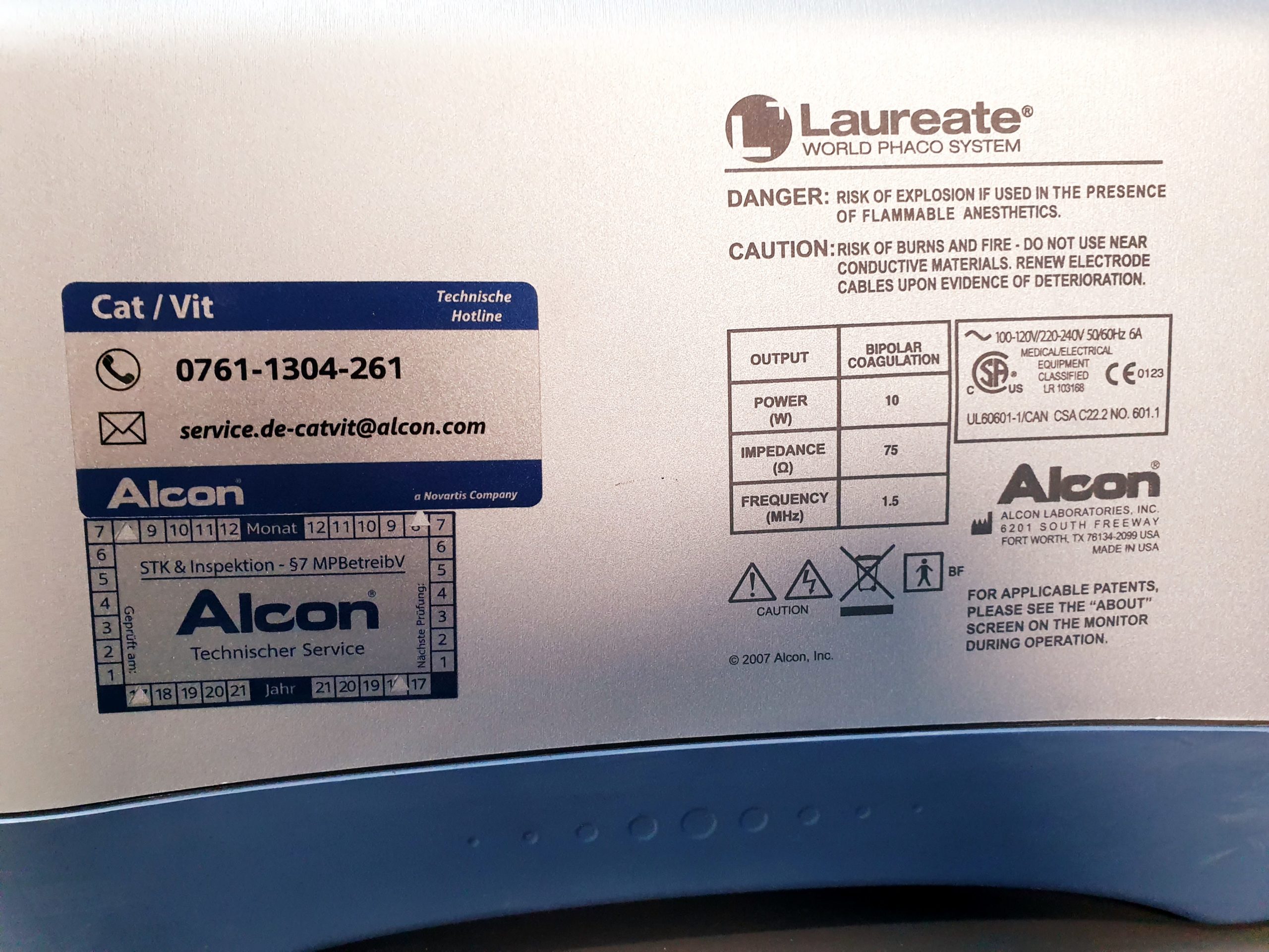 Alcon laureate world phaco system thumbnail 10