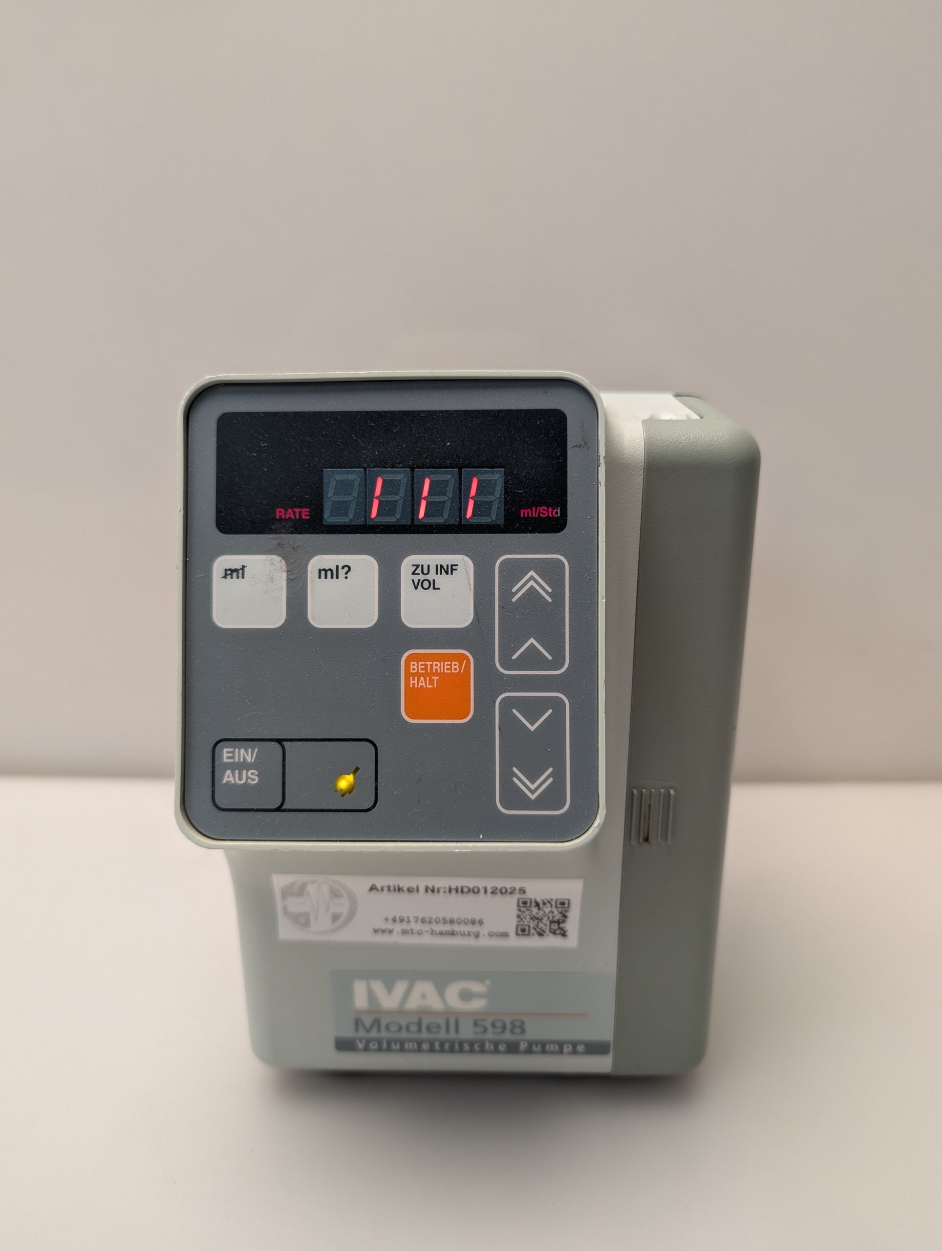 IVAC 598 Infusionspumpe thumbnail 3