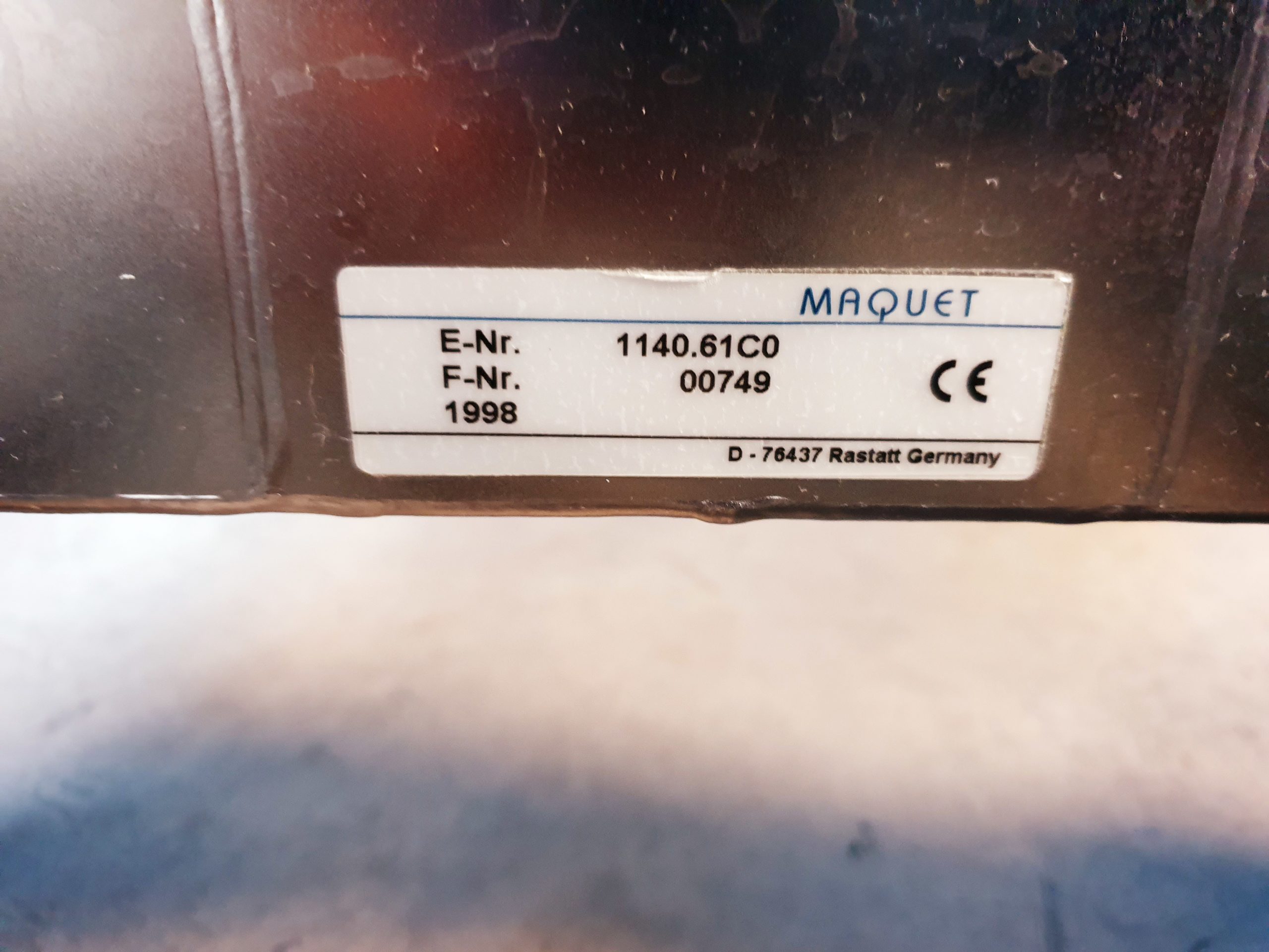 Maquet 1140.61C0 Lafette Transport Operationstisch OP Tisch mit 1150.19B0 Tischplatte thumbnail 8