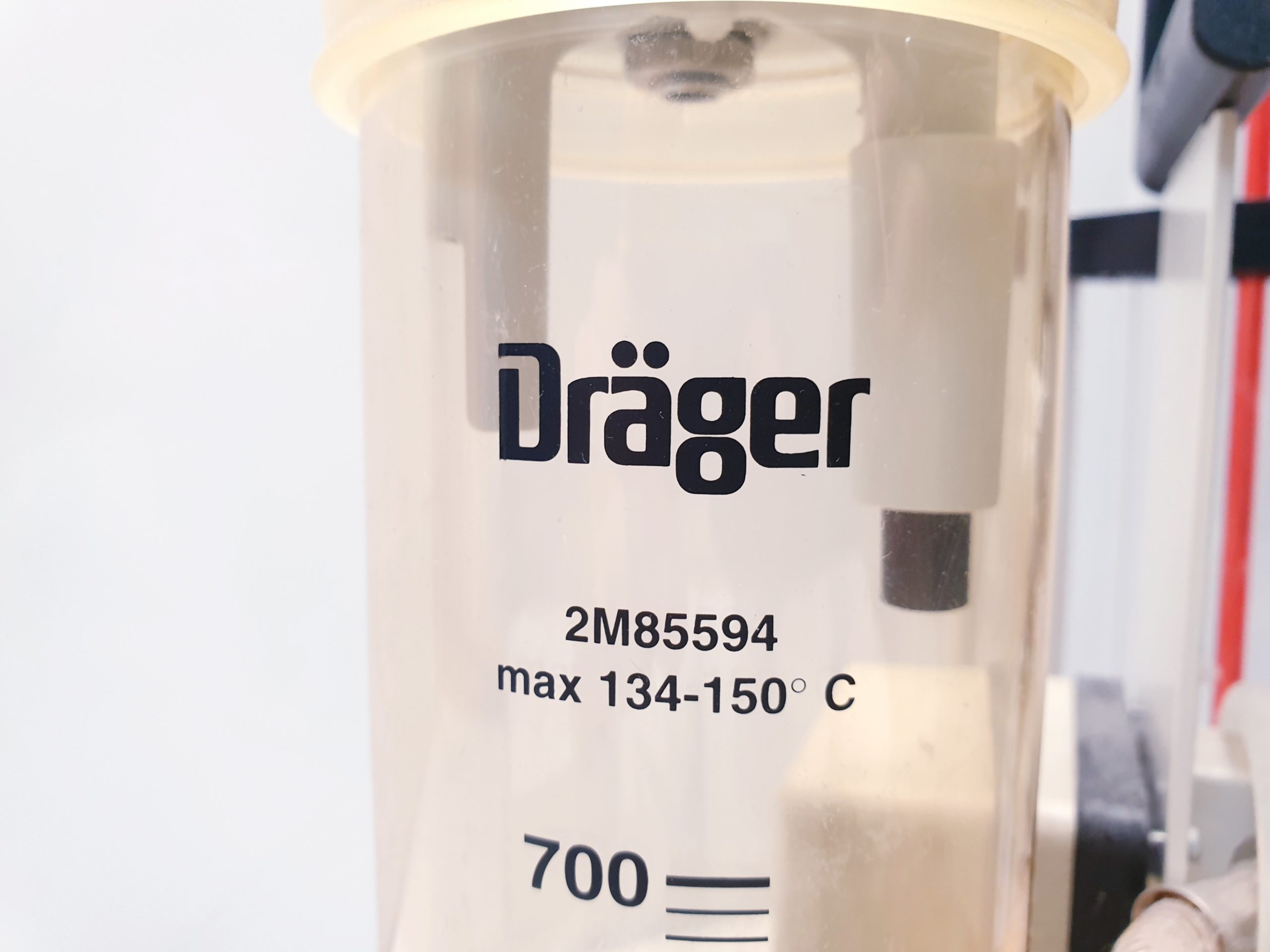 Dräger Behälter Bronchussauger mit Deckel und Manometer – Tragbar thumbnail 11