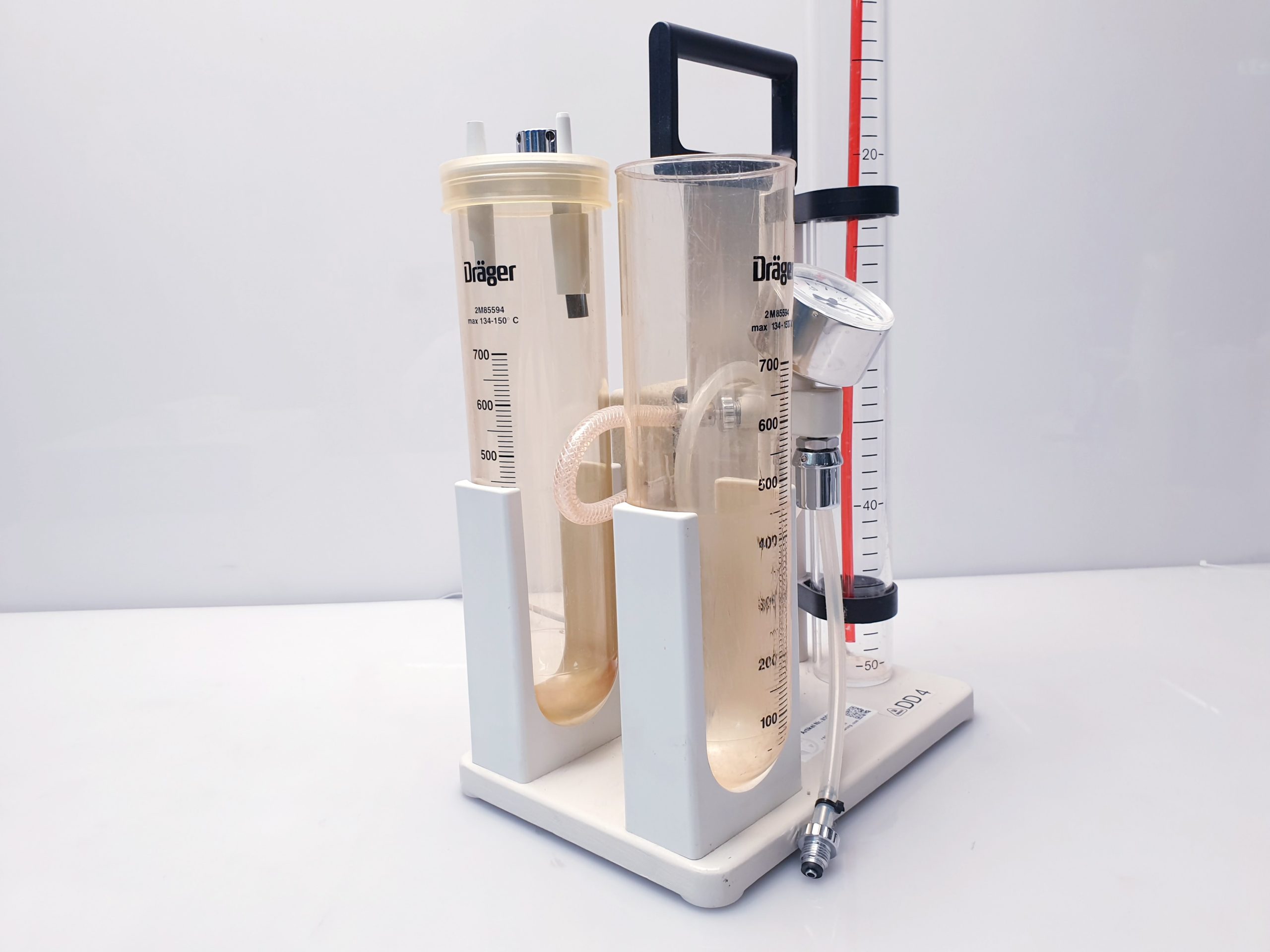 Dräger Behälter Bronchussauger mit Deckel und Manometer – Tragbar thumbnail 12