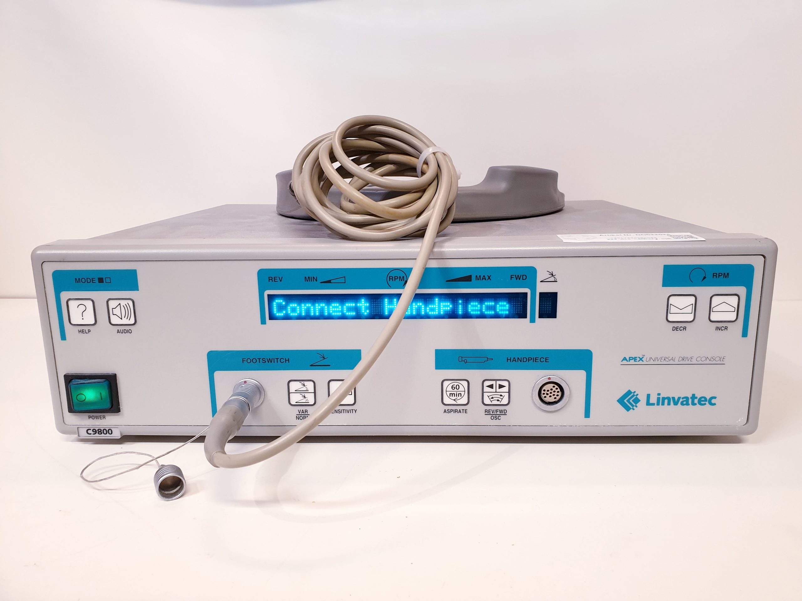 Linvatec C9800 C 9800 Shaver Ohne Handstück — image 1 of 11