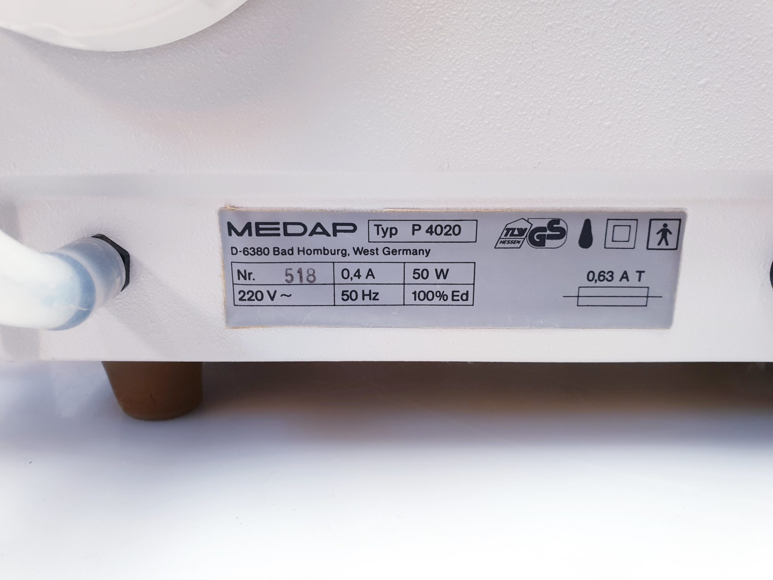 Medap Heraeus Drainagesauger Absaugpumpe Chirurgischer Sauger P 4020 mit behälter thumbnail 9