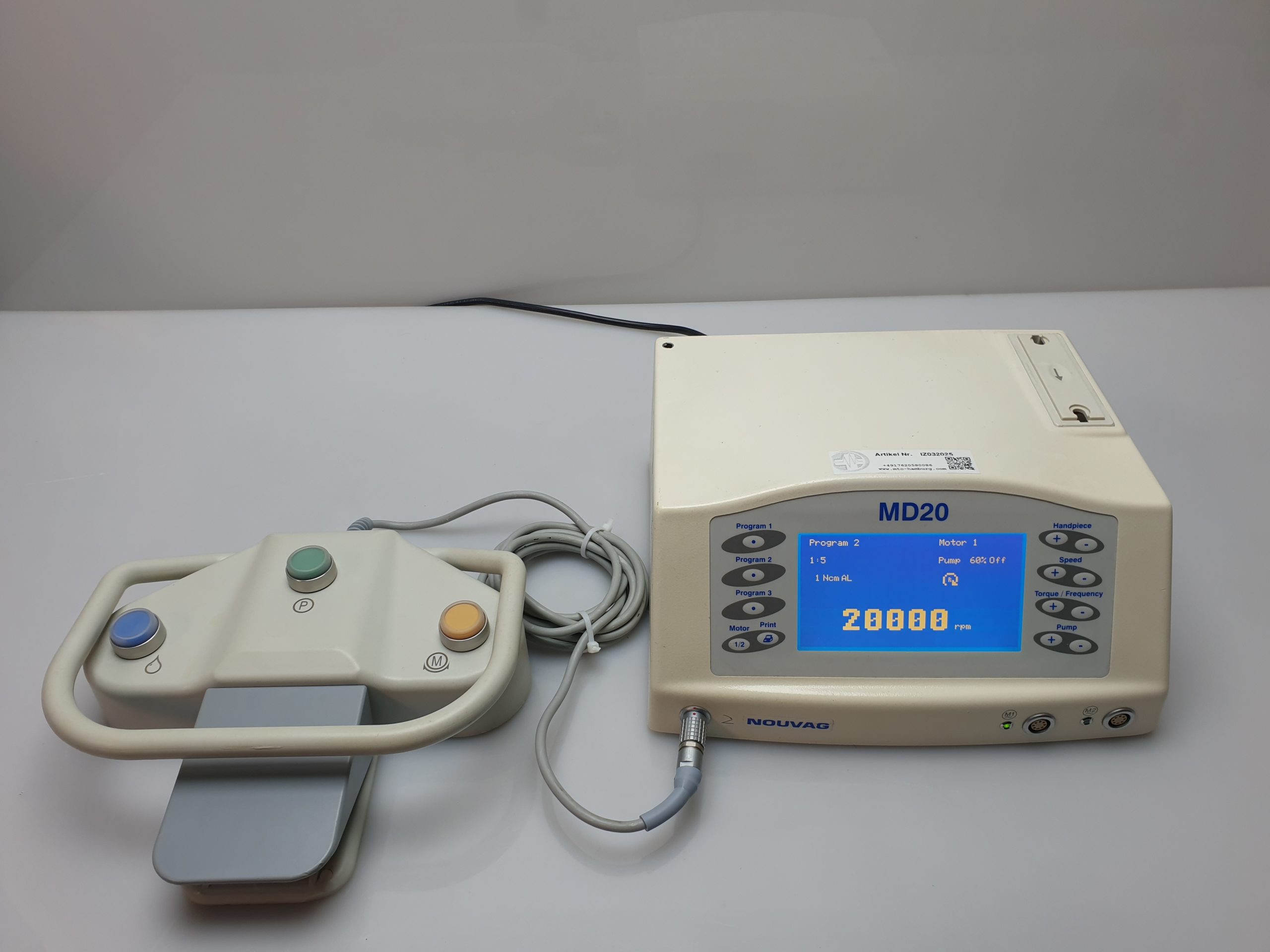 Nouvag MD-20 Implant Direct Chirurgisches Zahnimplantat-Motorsystem — image 1 of 11