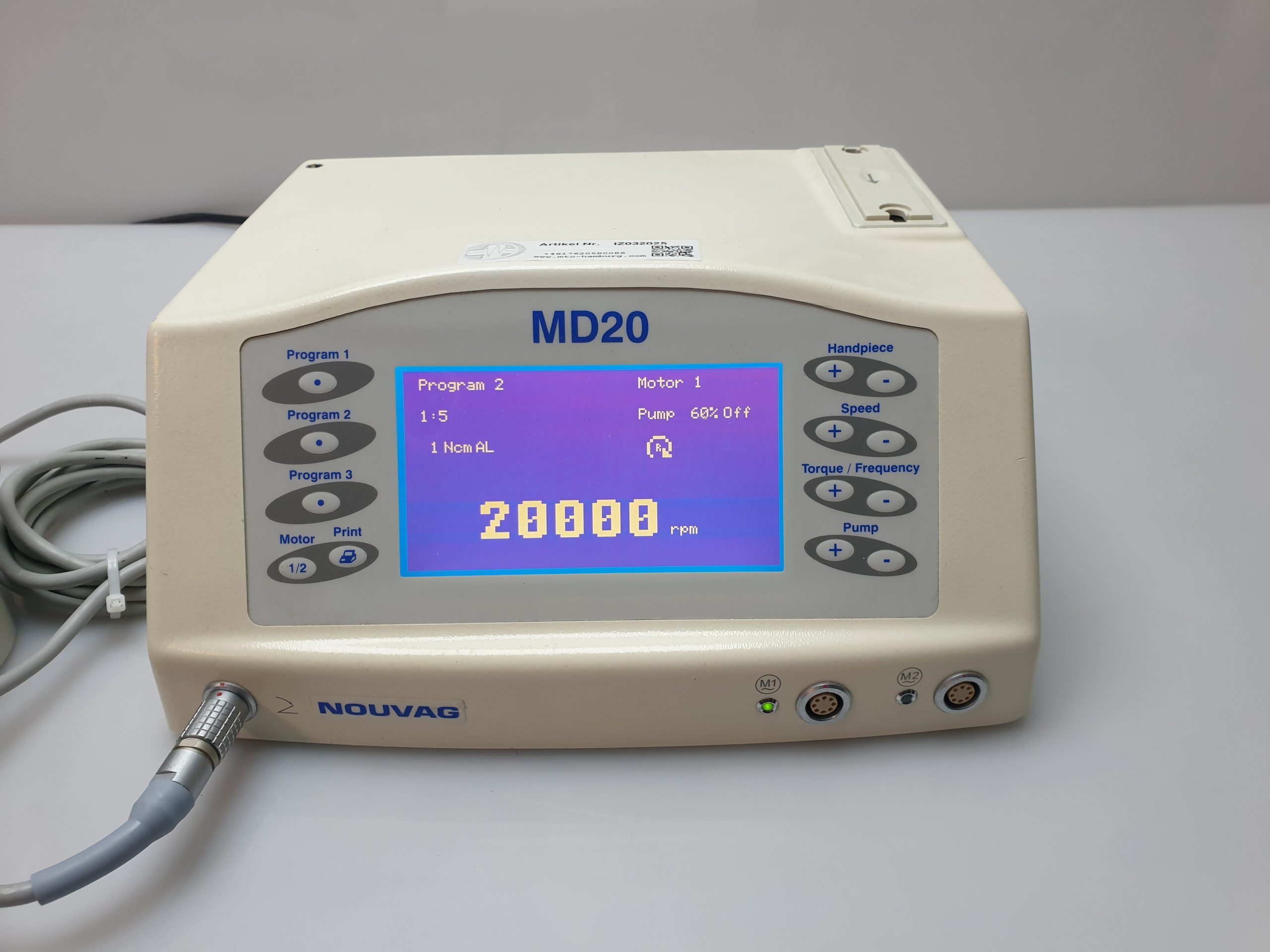 Nouvag MD-20 Implant Direct Chirurgisches Zahnimplantat-Motorsystem thumbnail 3