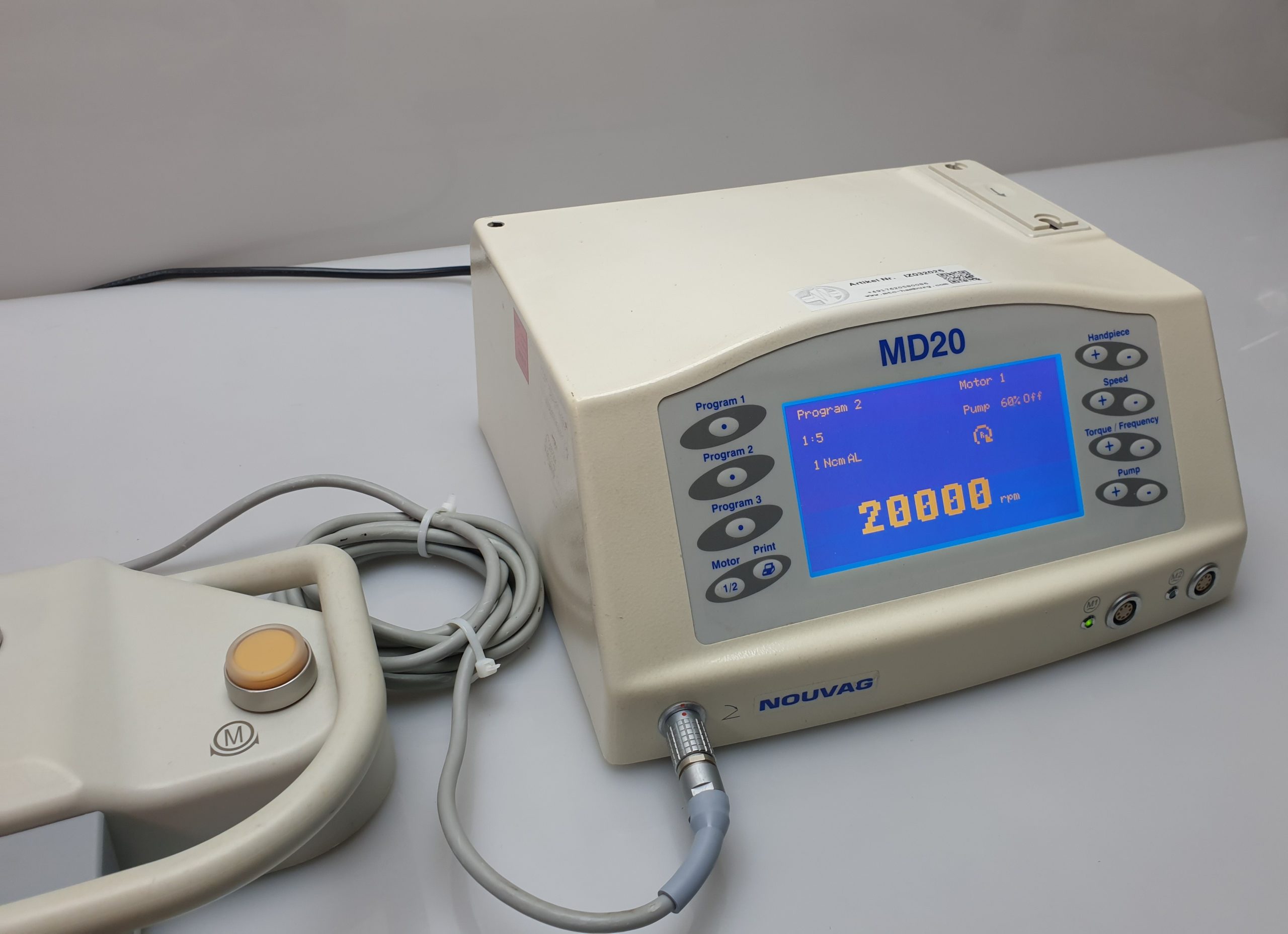 Nouvag MD-20 Implant Direct Chirurgisches Zahnimplantat-Motorsystem thumbnail 5