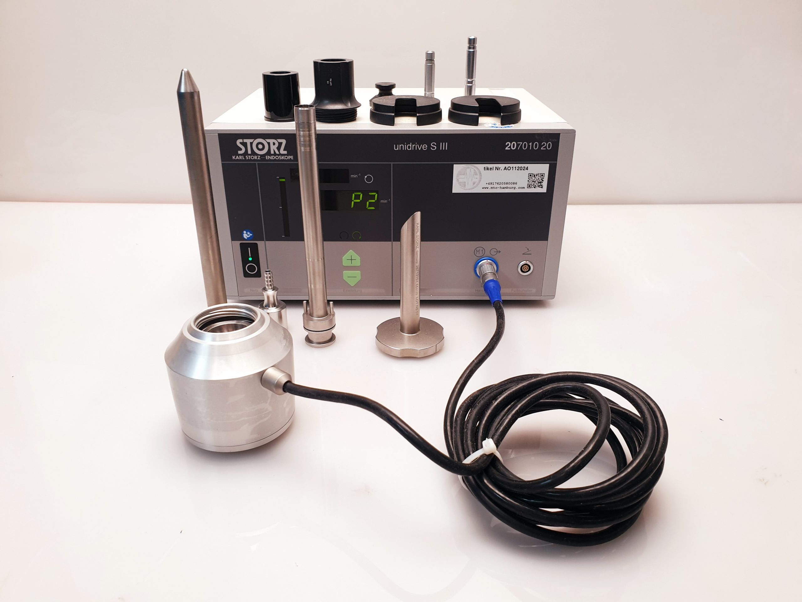 Karl Storz Unidrive S III mit Zubehör Karl storz 207010 20+26713153, Karl storz 26713436, Karl storz 26713038 — image 1 of 24