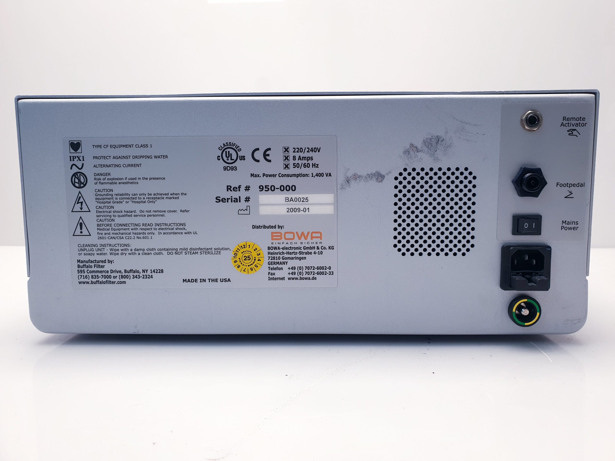 BOWA BUFFALO FILTER 950-000 Smoke evacuation thumbnail 6