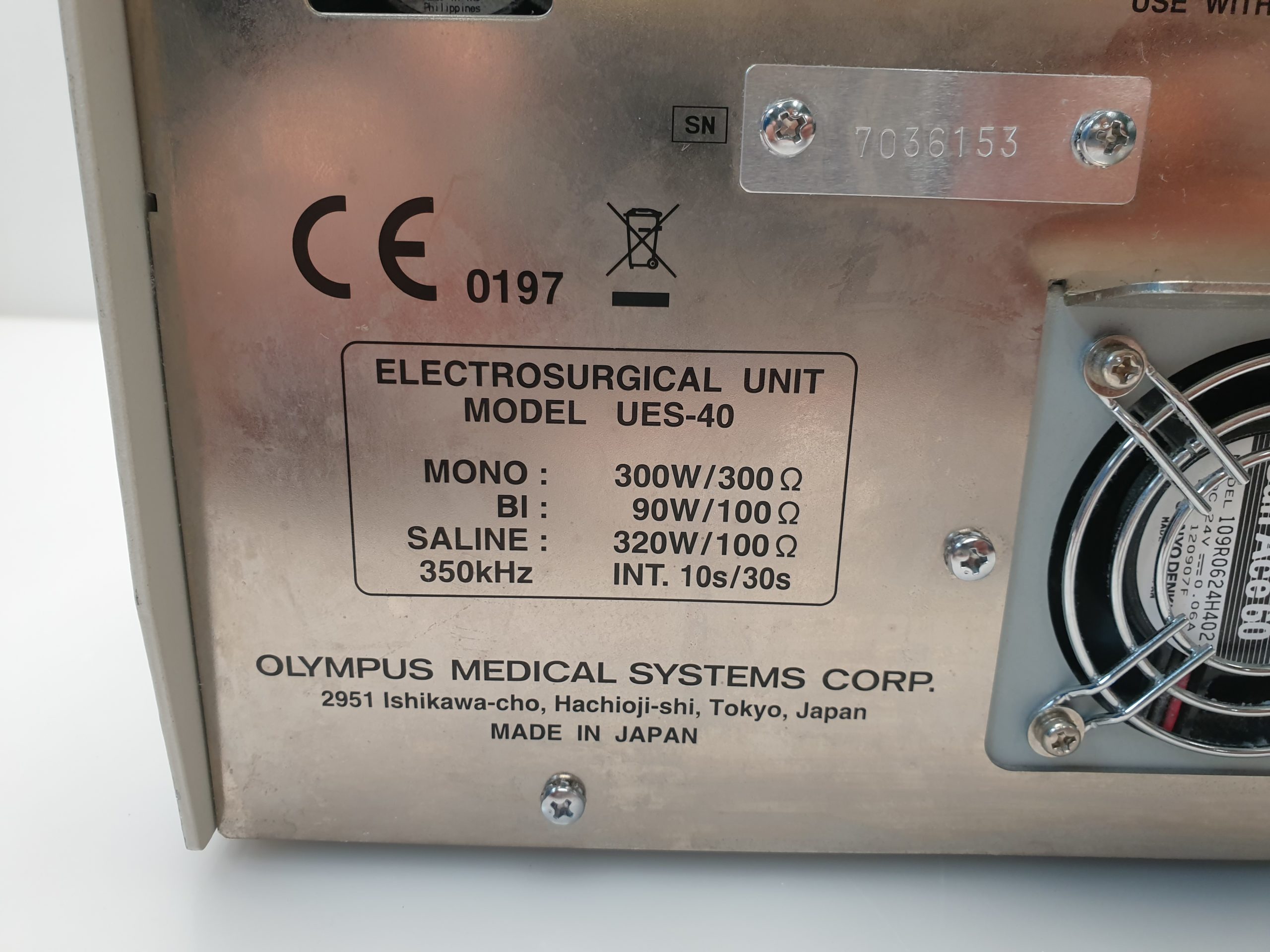 Olympus UES-40 – UES40 UES 40 SurgMaster Electrosurgical Unit – Bipolar Monopolar thumbnail 7