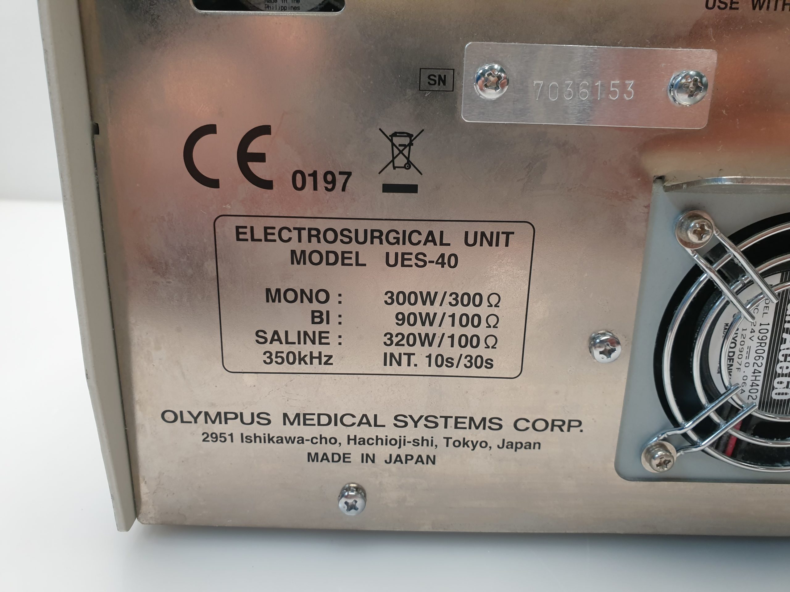 Olympus UES-40 – UES40 UES 40 SurgMaster Electrosurgical Unit – Bipolar Monopolar thumbnail 8