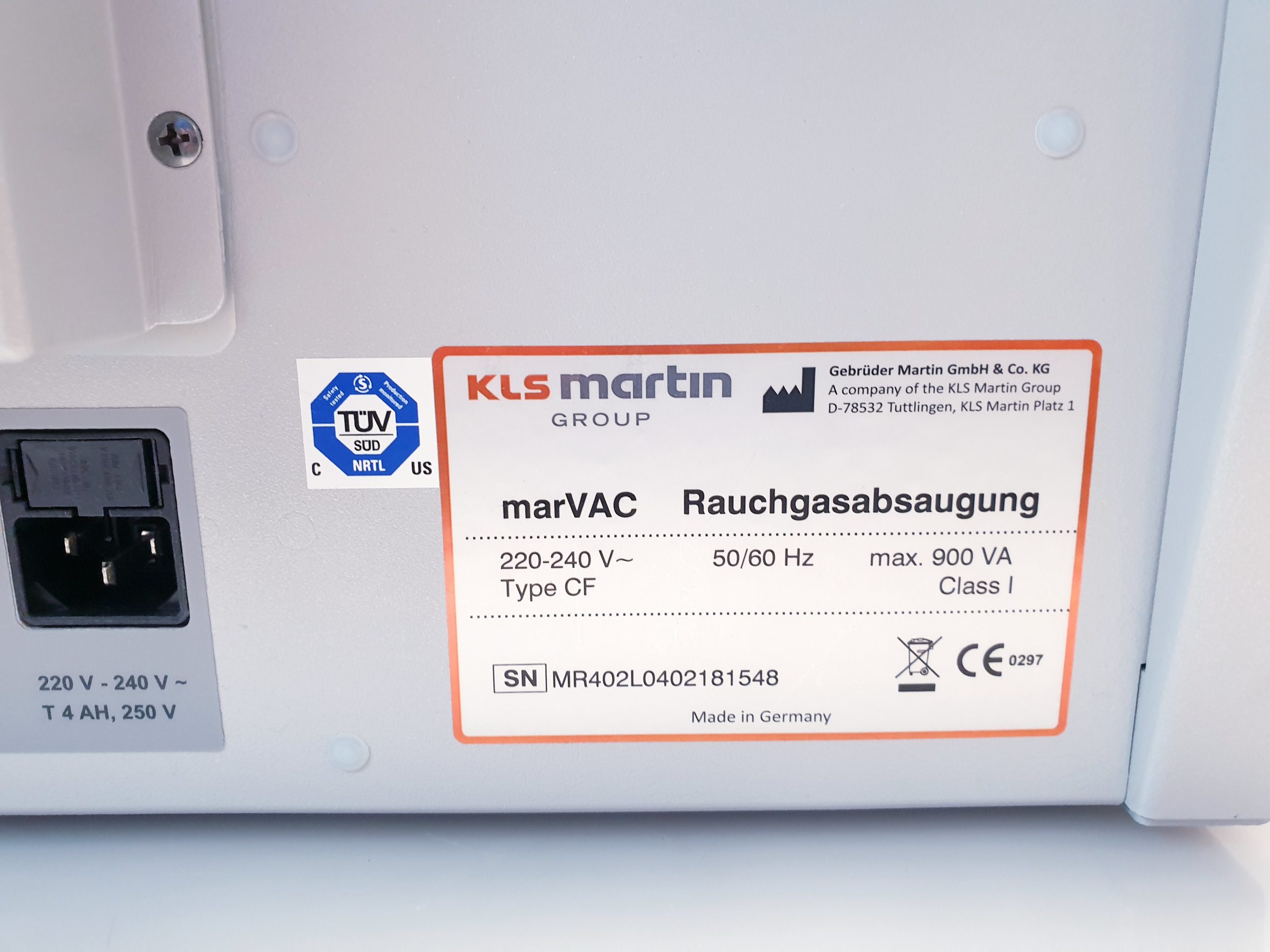 KLS Martin Maxium 402 HF Gerät + marVAC Rauchgasabsaugung thumbnail 16