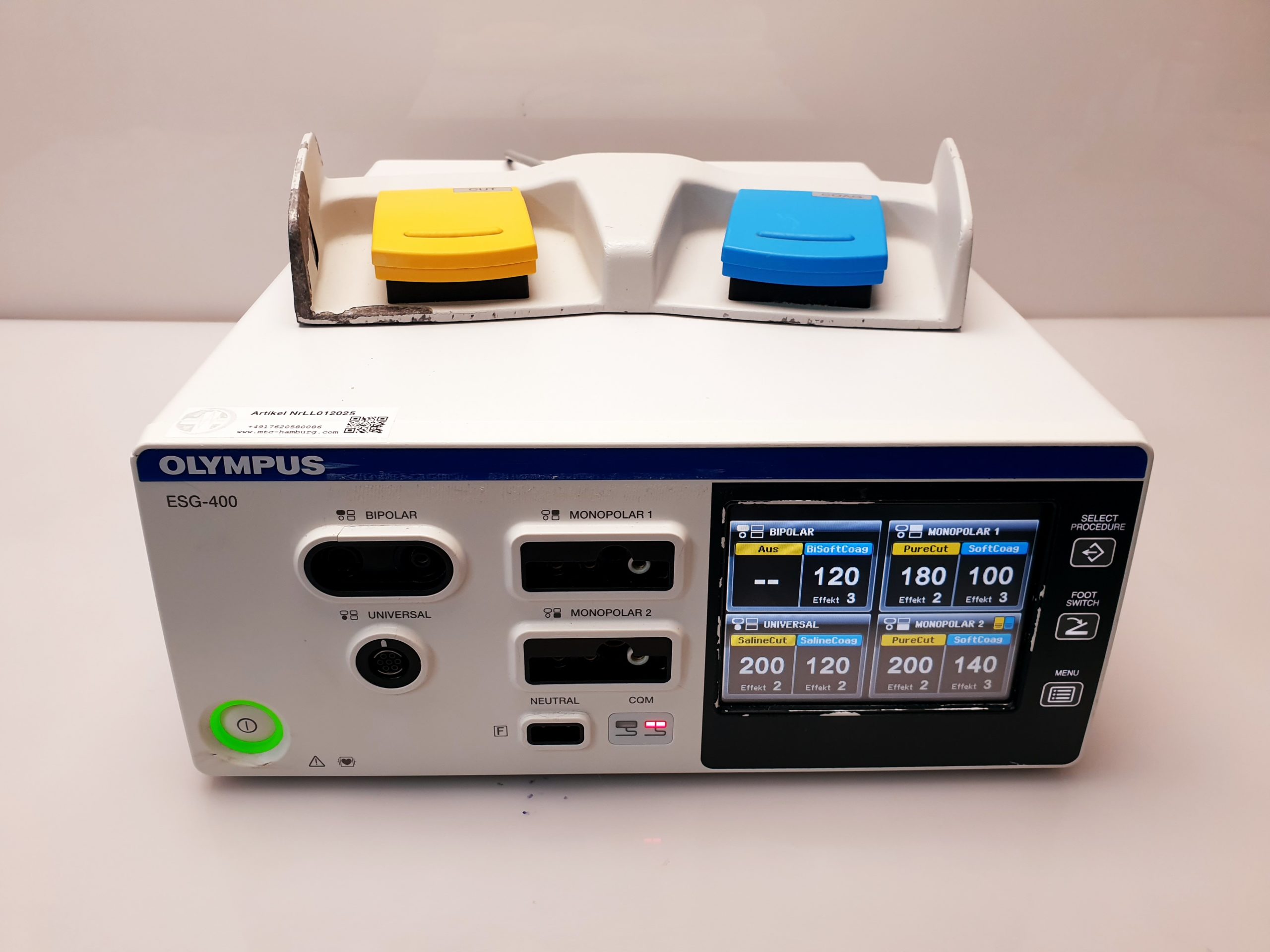Olympus ESG-400 – ESG400 – ESG 400 with Footswitch thumbnail 2