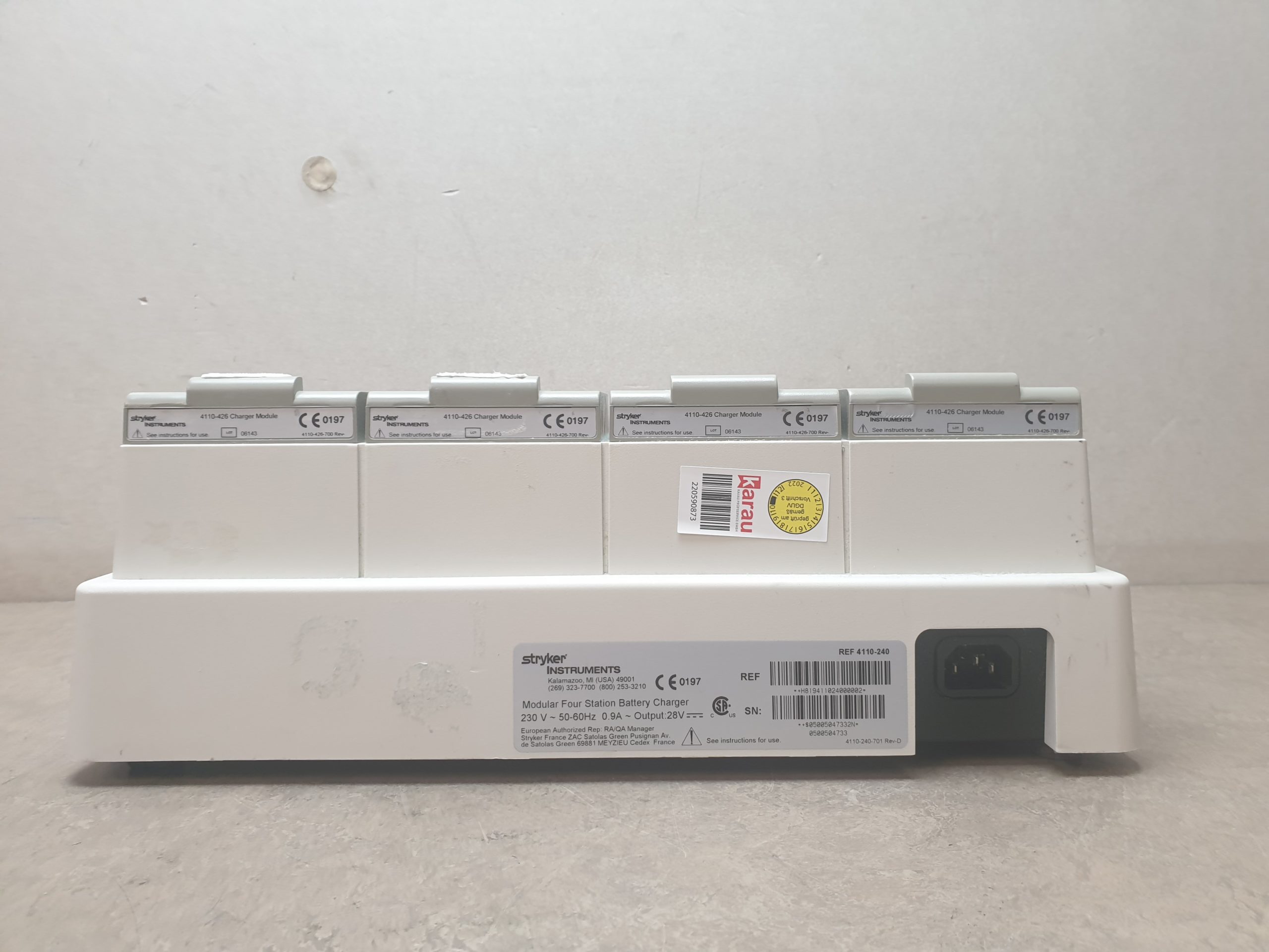 Stryker 4110-240 System 5 Module Four Station Battery Charger thumbnail 3