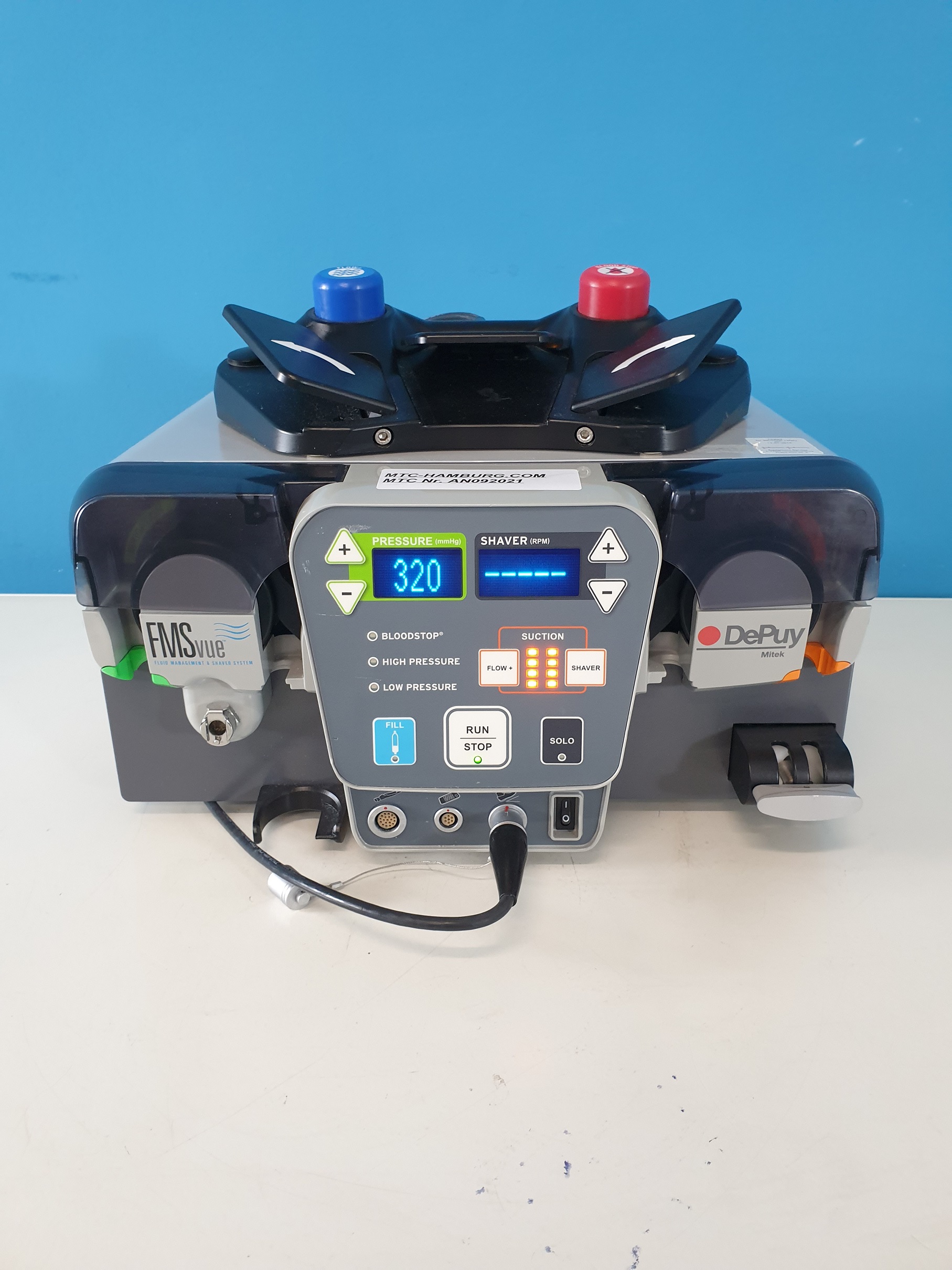 DEPUY MITEK 284002 FMS VUE FLUID MANAGEMENT SYSTEM & TISSUE DEBRIDEMENT SYSTEM + FOOTPEDAL — image 1 of 6