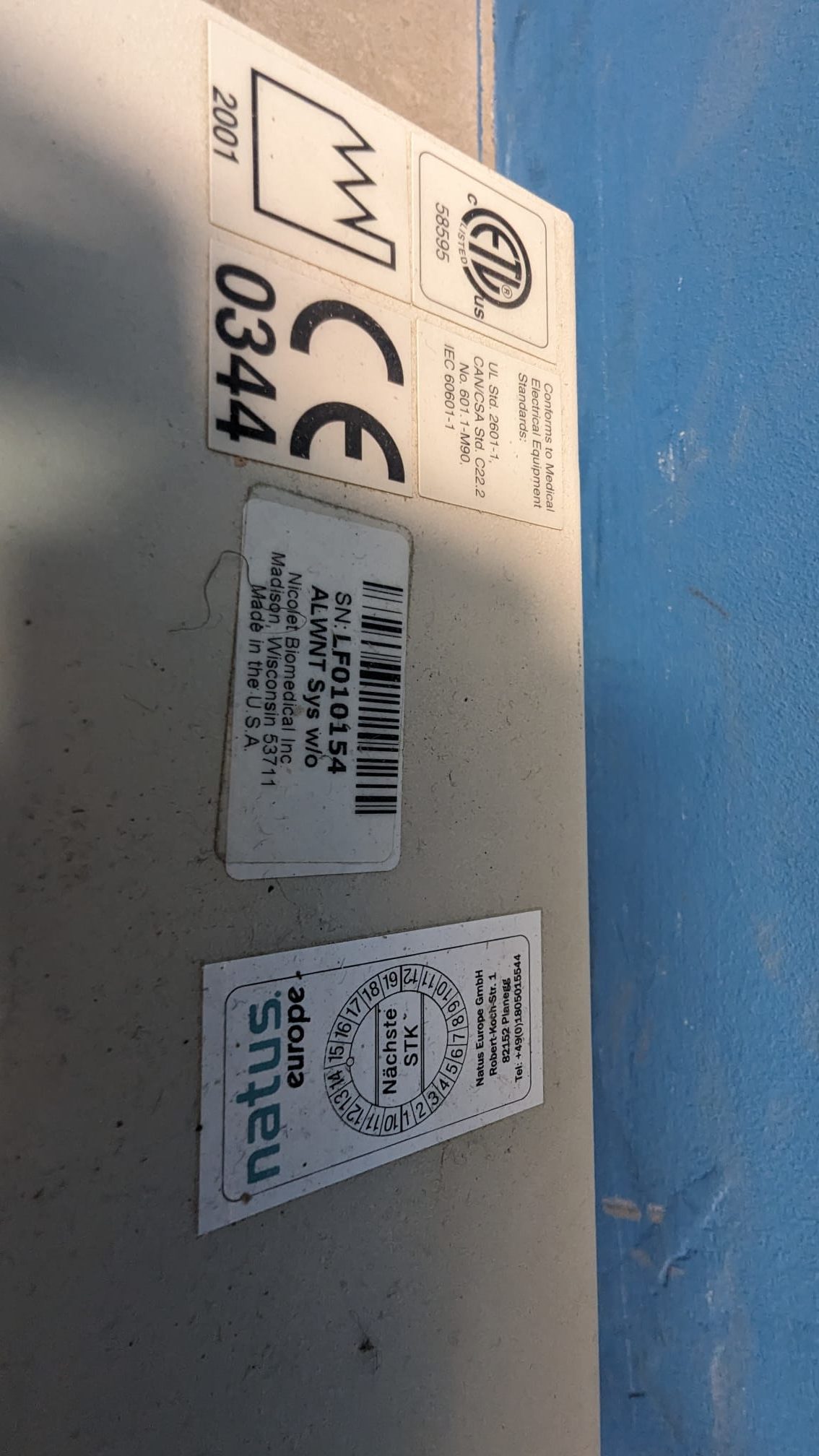 Nicolet Biomedical Inc. 220V 500VA thumbnail 4