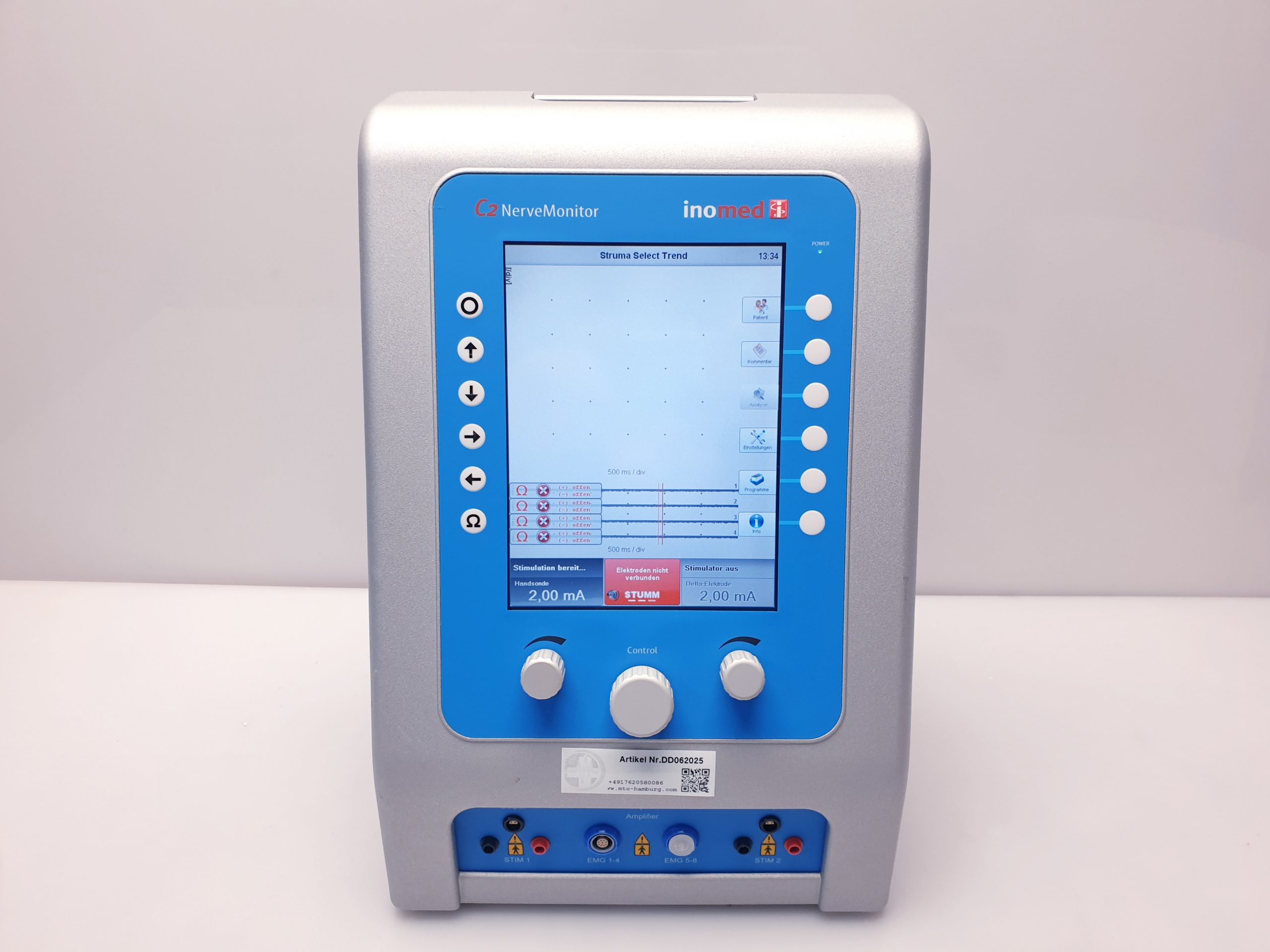 inomed C2 2 NerveMonitor C2 4-Kanal-System für die intraoperative Nervenüberwachung thumbnail 2