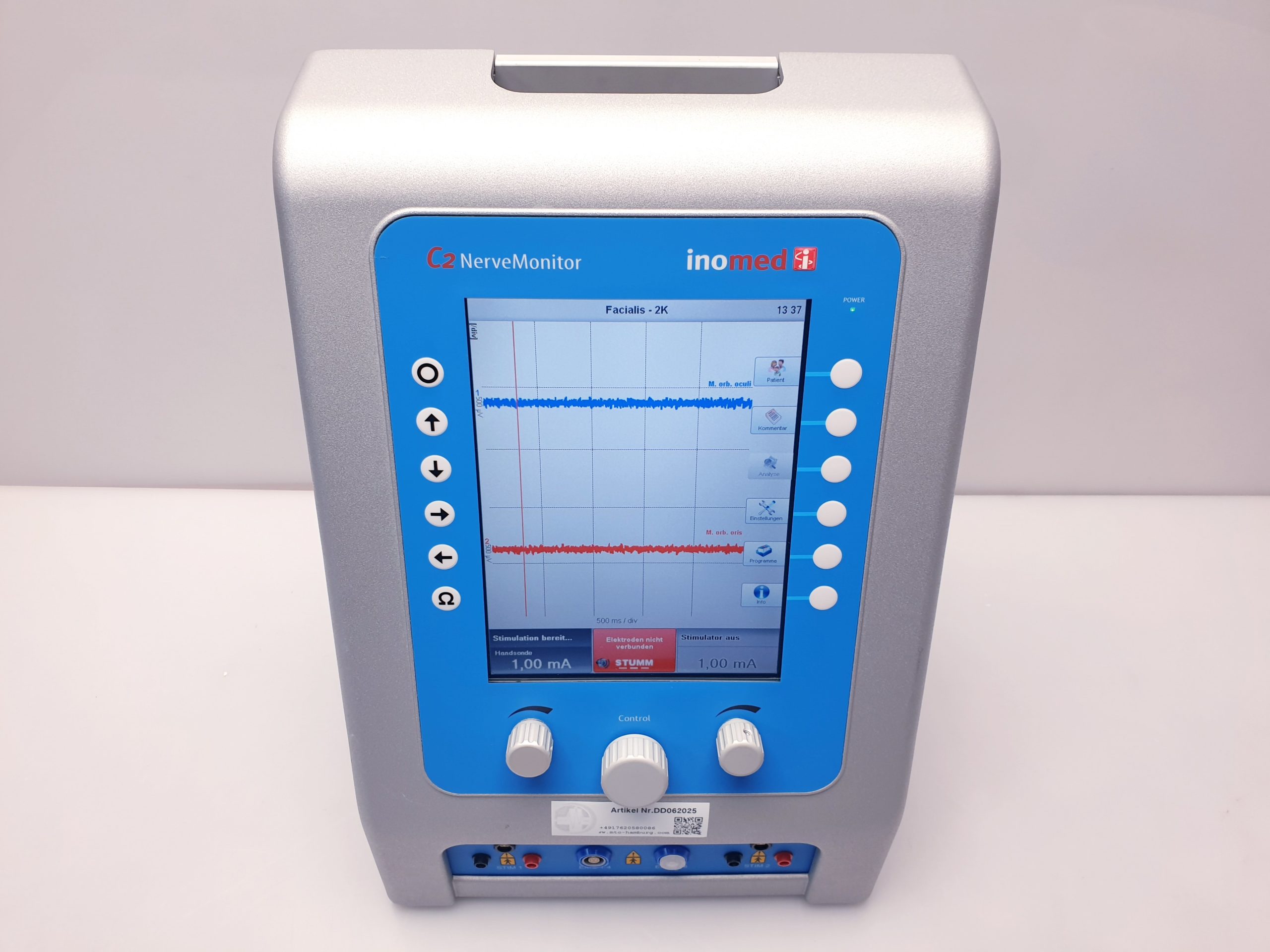 inomed C2 2 NerveMonitor C2 4-Kanal-System für die intraoperative Nervenüberwachung thumbnail 4