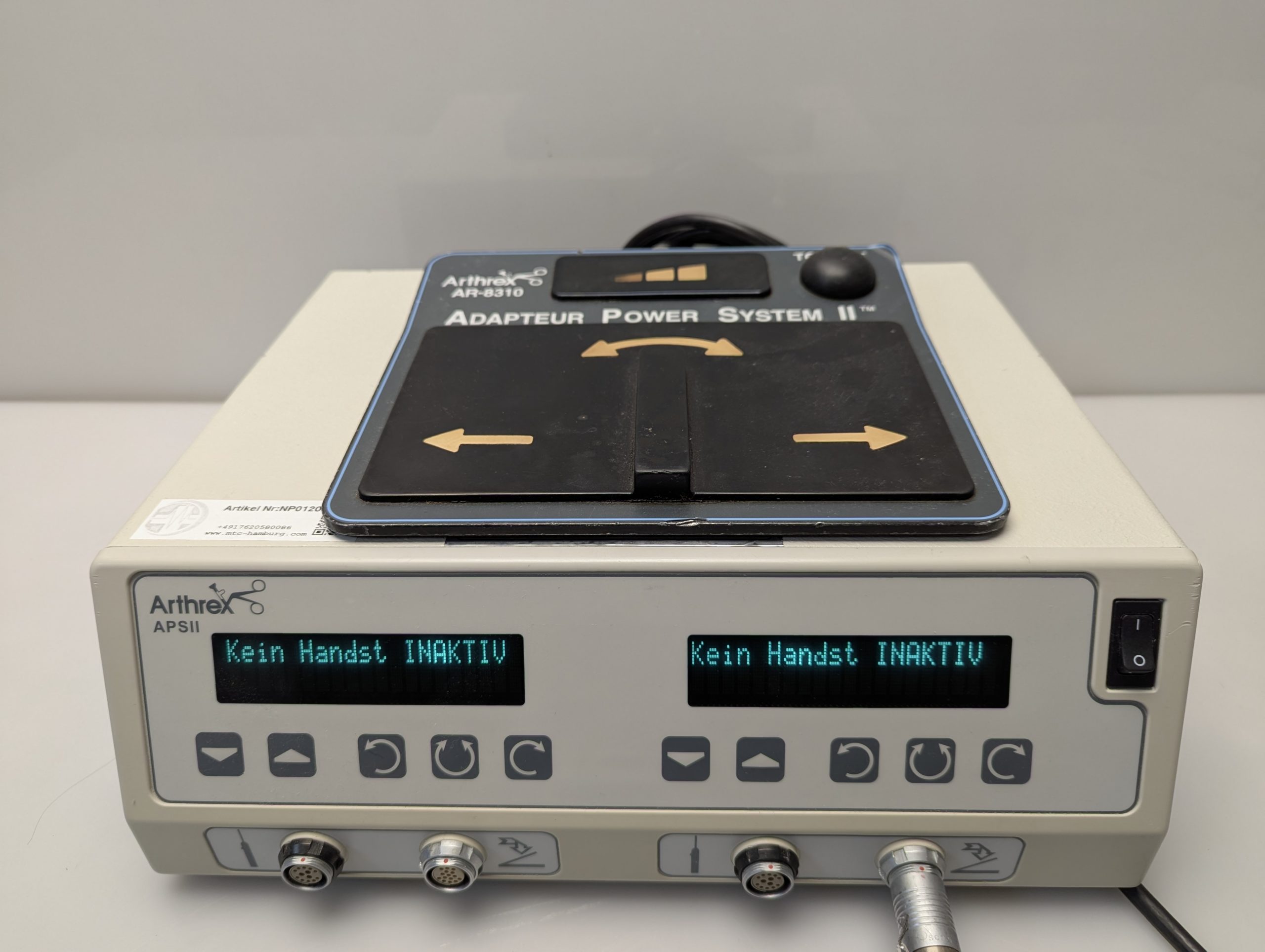 Arthrex AR-8300 APS II Arthroscopy Control mit Fußschalter thumbnail 3