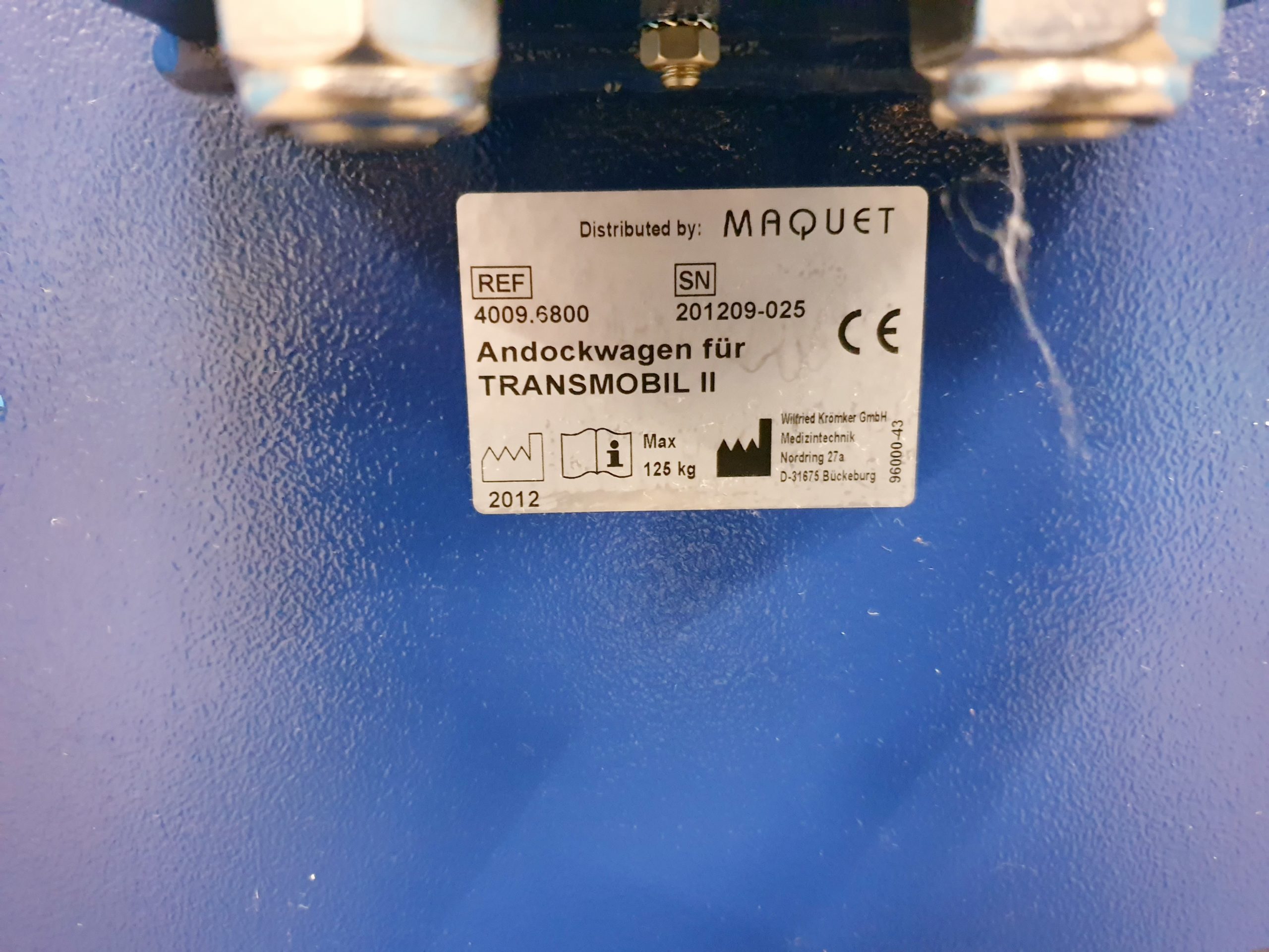 Maquet 4009.6800 Andockwagen für Transmobil II thumbnail 7