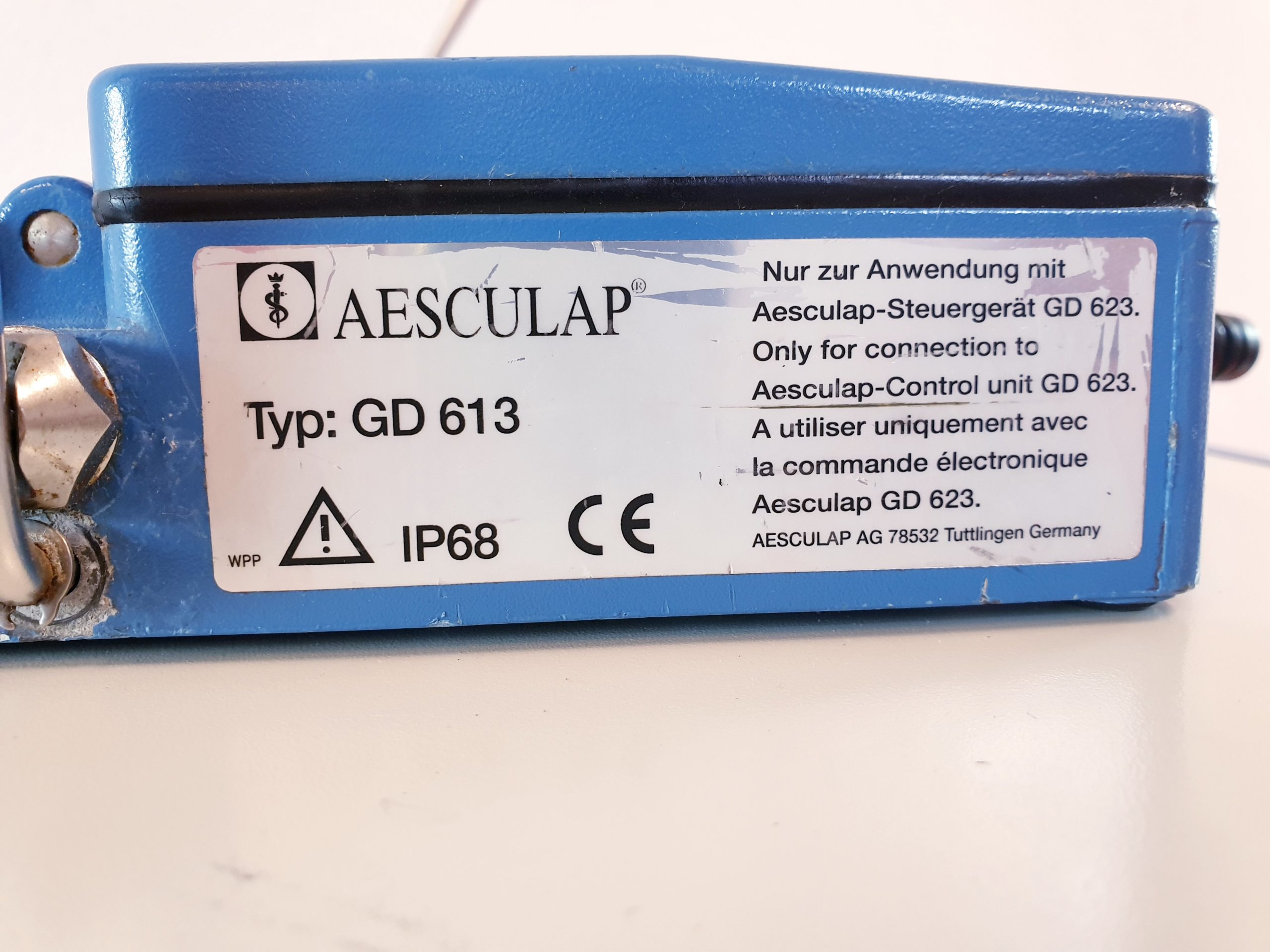 Aesculap integral ec GD623 + GD 613 + GB801R GD622M Handstück thumbnail 5