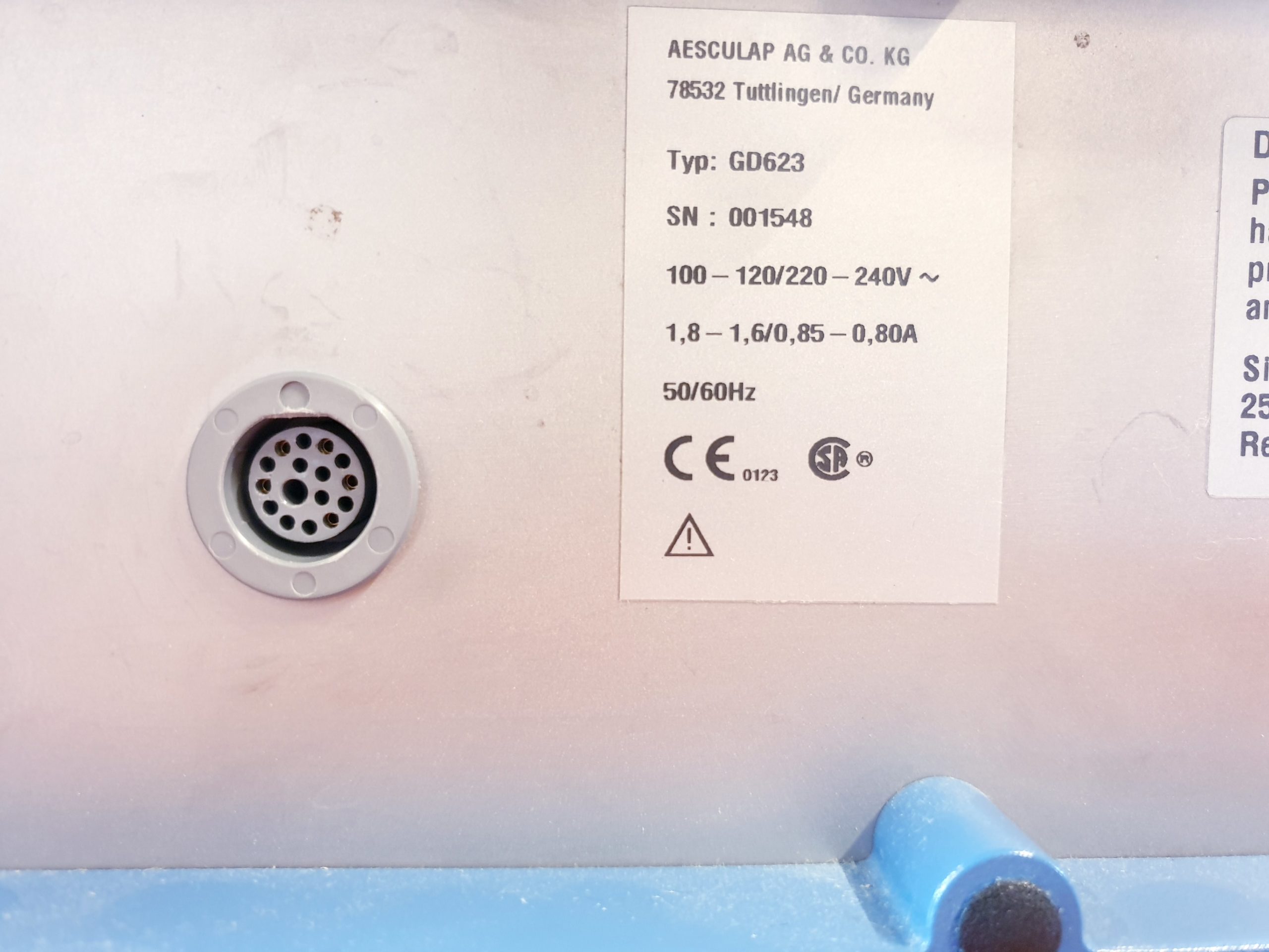 Aesculap integral ec GD623 + GD 613 + GB801R GD622M Handstück thumbnail 7