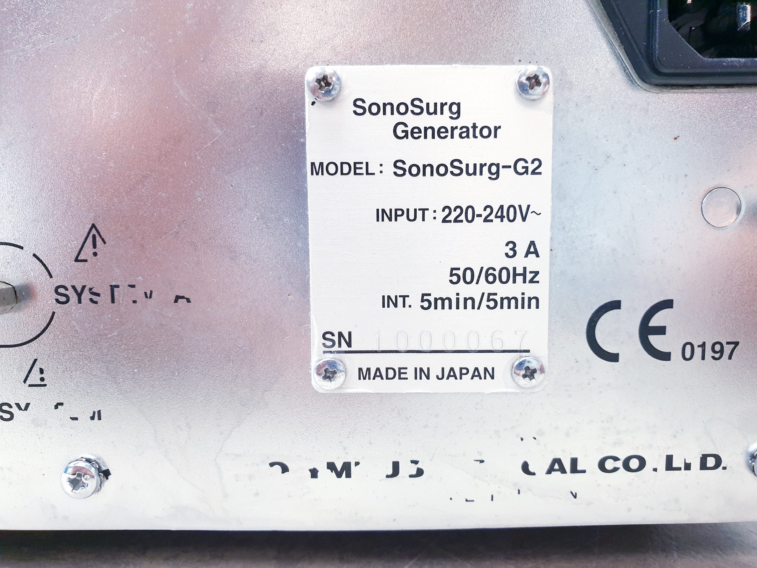Olympus SonoSurg G2 Generator + MAJ-1243 Fußschalter + Applikatoren thumbnail 8