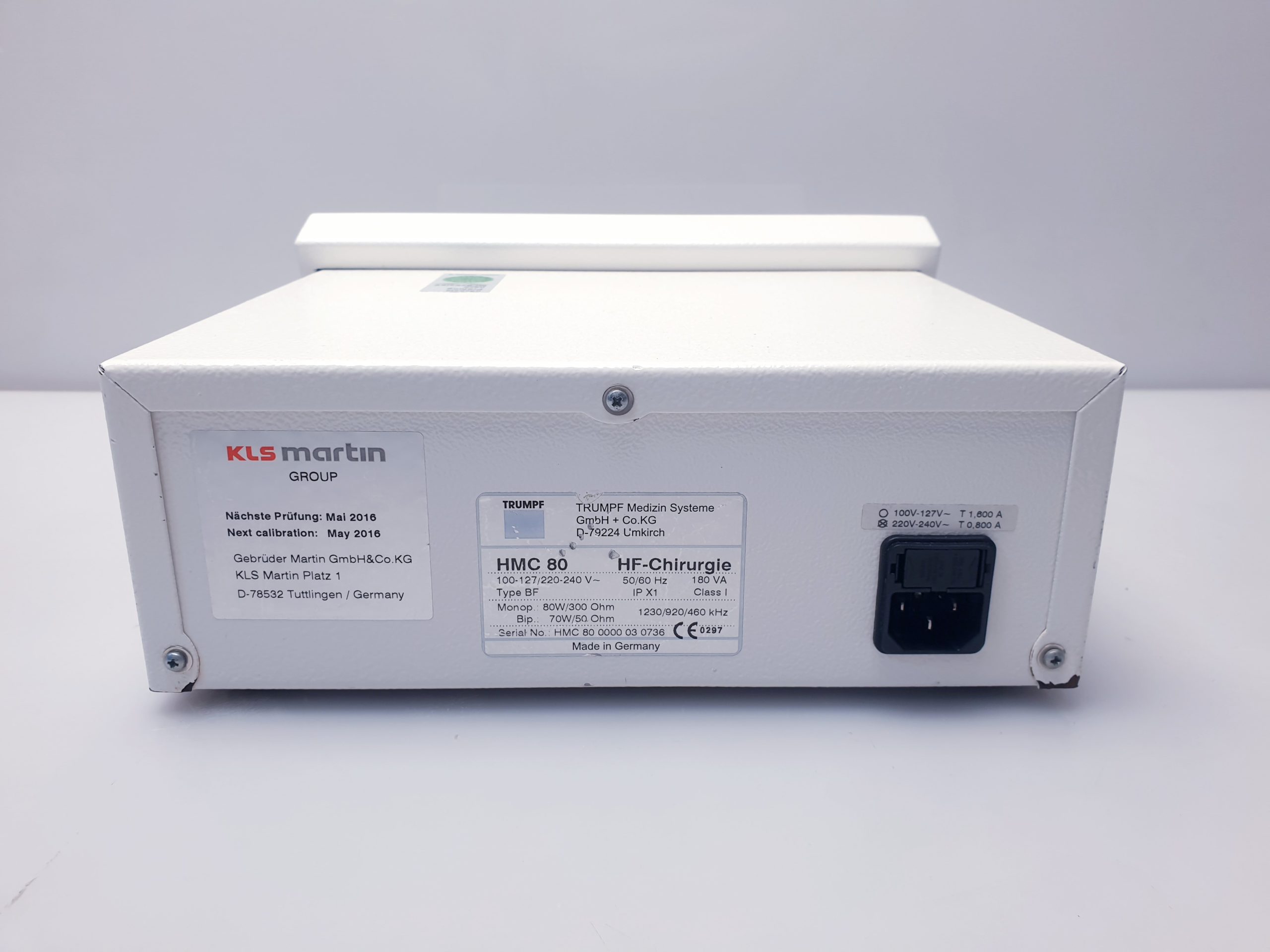 KLS MARTIN Trumpf HMC80 HF-Gerät Minicutter Chirurgie gerät thumbnail 5