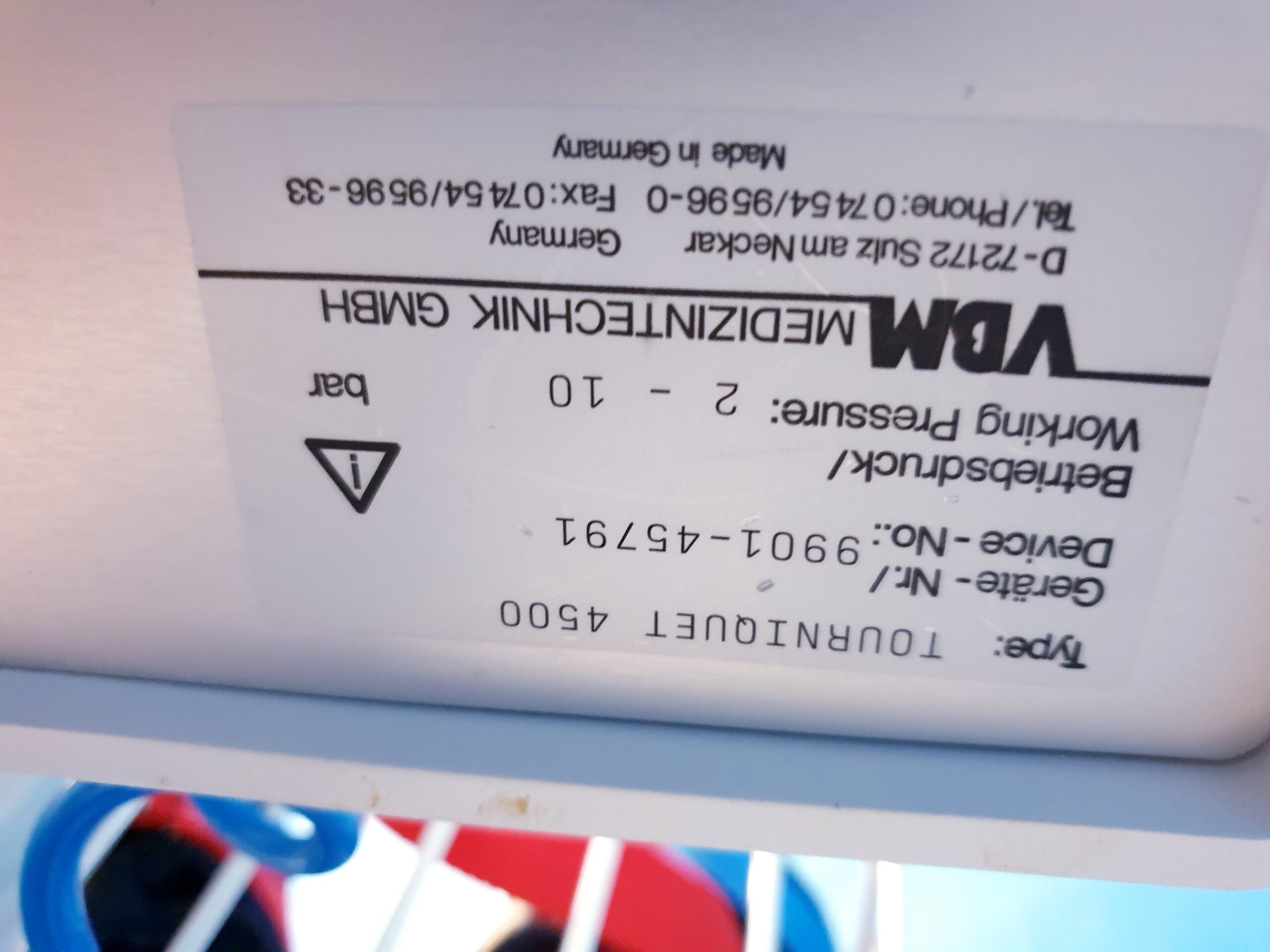 VBM TOURNIQUET 4500 Blutsperregerät thumbnail 10