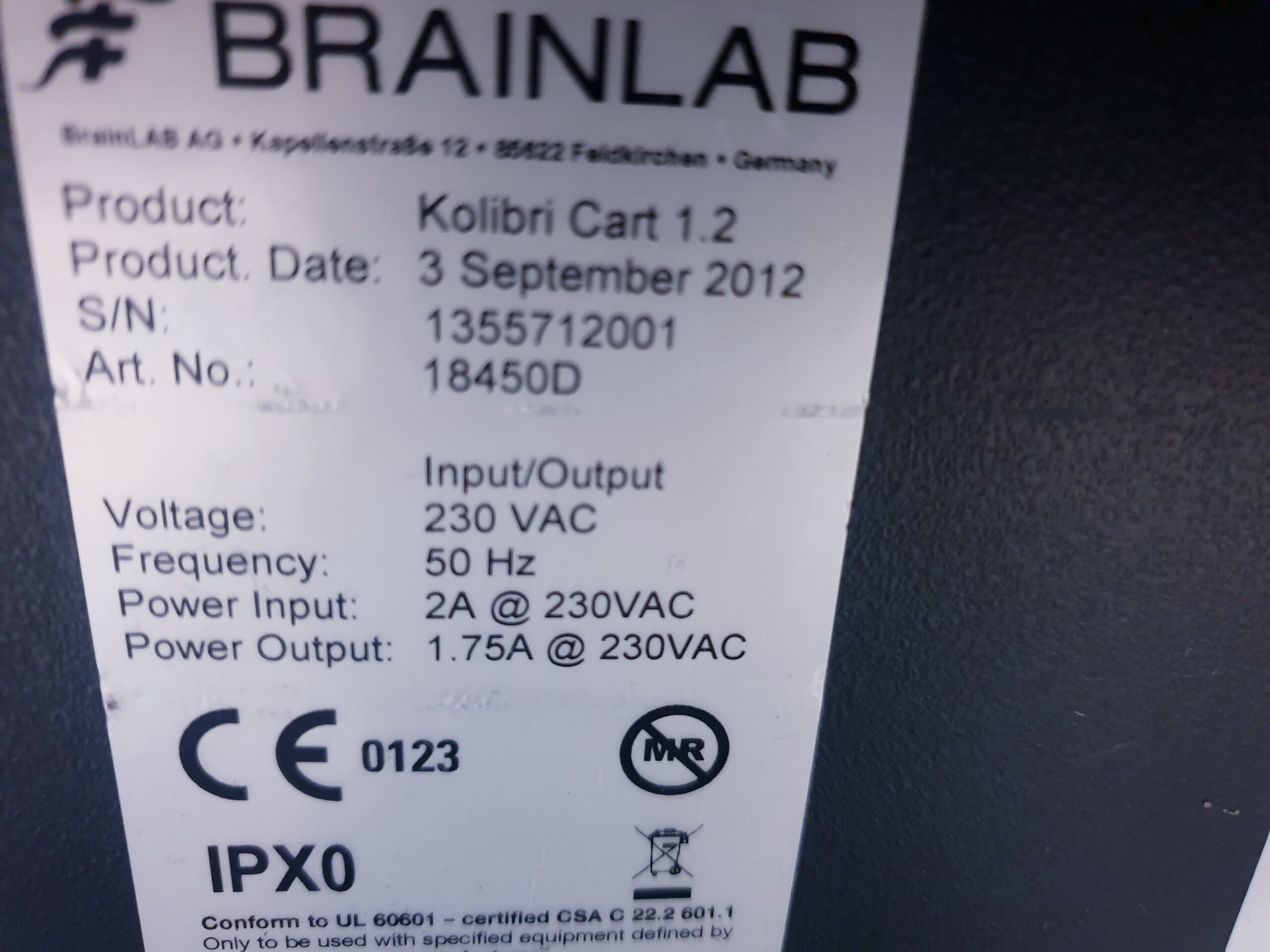 Brainlab Kolibri Cart 1.2 Kolibri Cart 1.2 Navigationssystem thumbnail 14