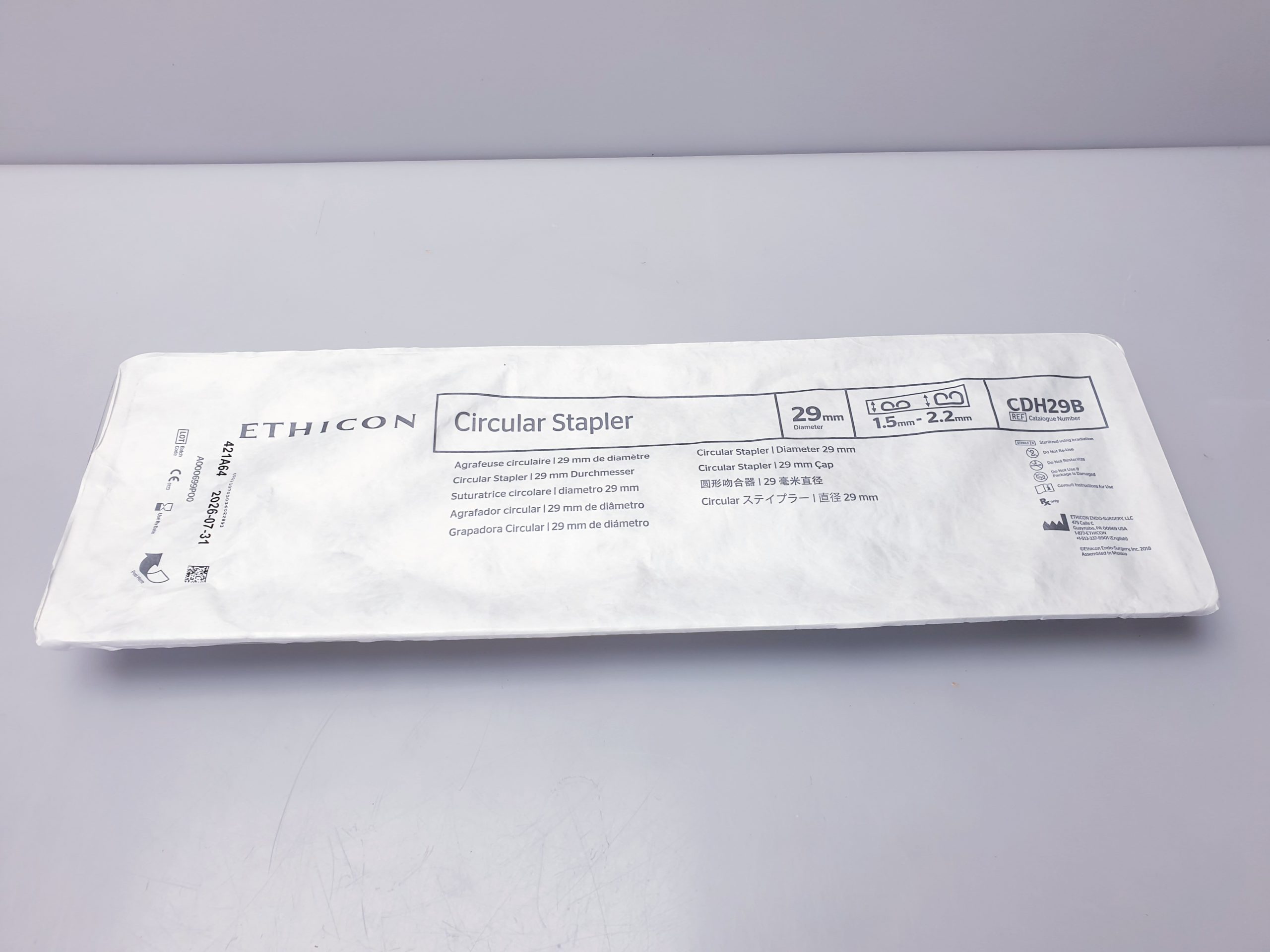 Ethicon CDH29B Circular Stapler 29 mm thumbnail 4