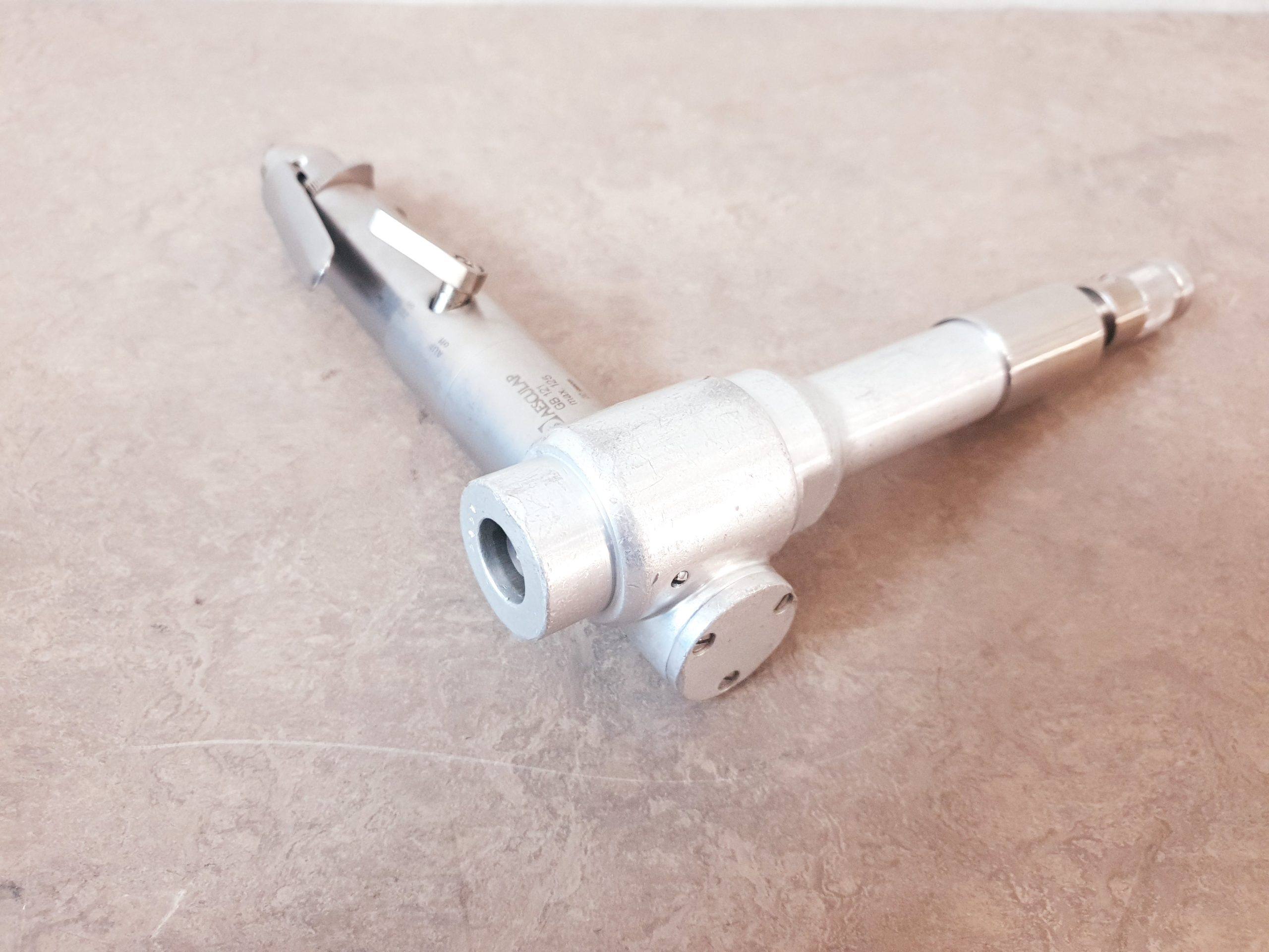 Aesculap GB 123 GB123 Saege + GA200 GA 200 Pneumatic Motor + GB121 GB 121 Klink Bohrmaschine + GA466 GA 466 Druckluftschlauch Anschluss Aesculap-Dräger Air-Motor thumbnail 6