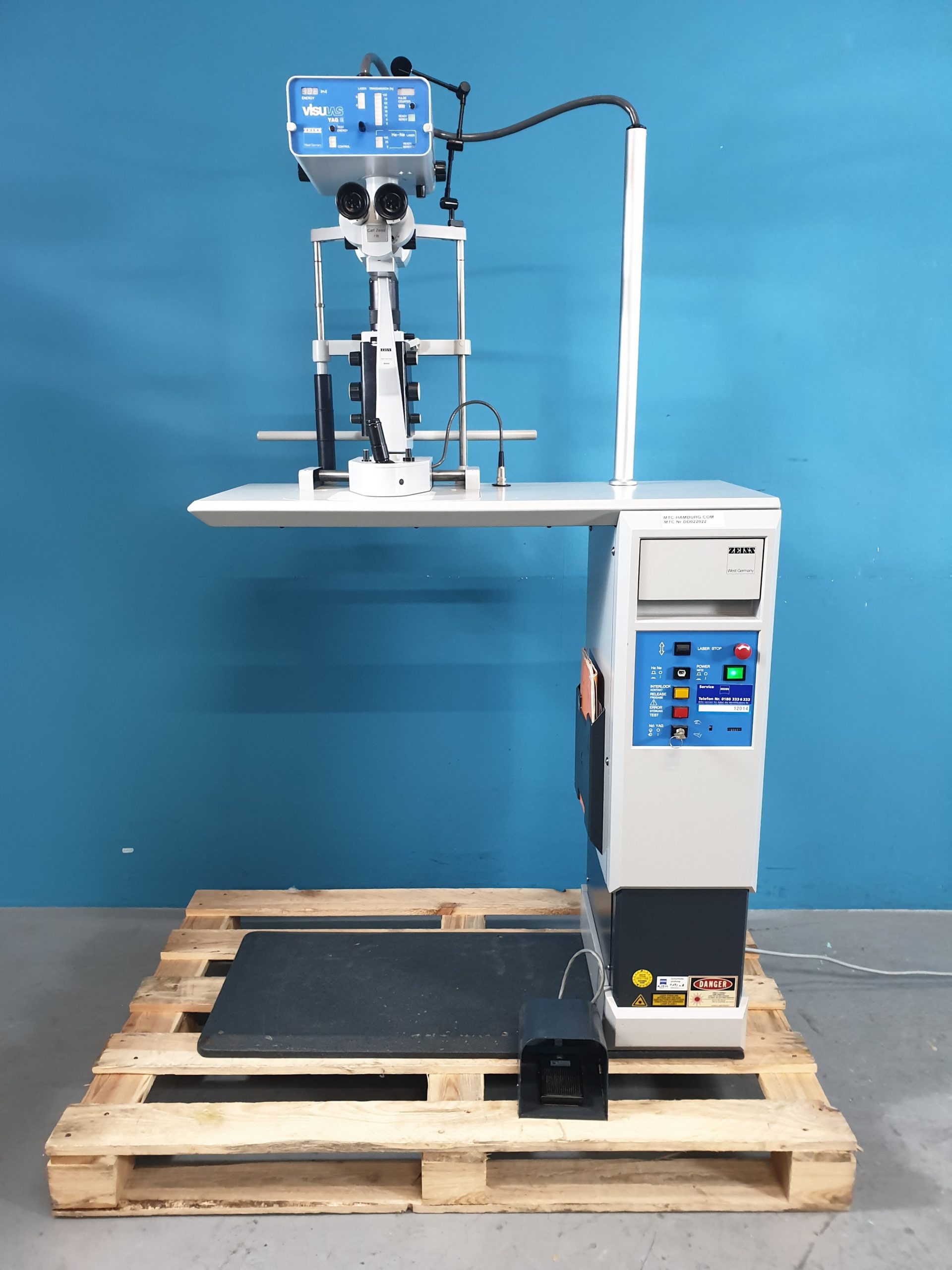 Carl Zeiss Laser VisuLas YAG- E + F125 Spaltlampe thumbnail 7