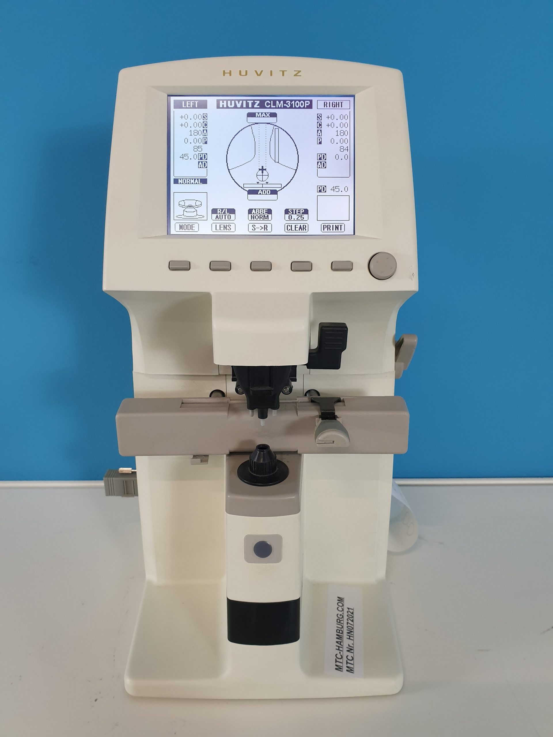 Huvitz CLM 3100P // CLM-3100P – Auto Lensmeter Automatischer Scheitelbrechwertmesser thumbnail 2