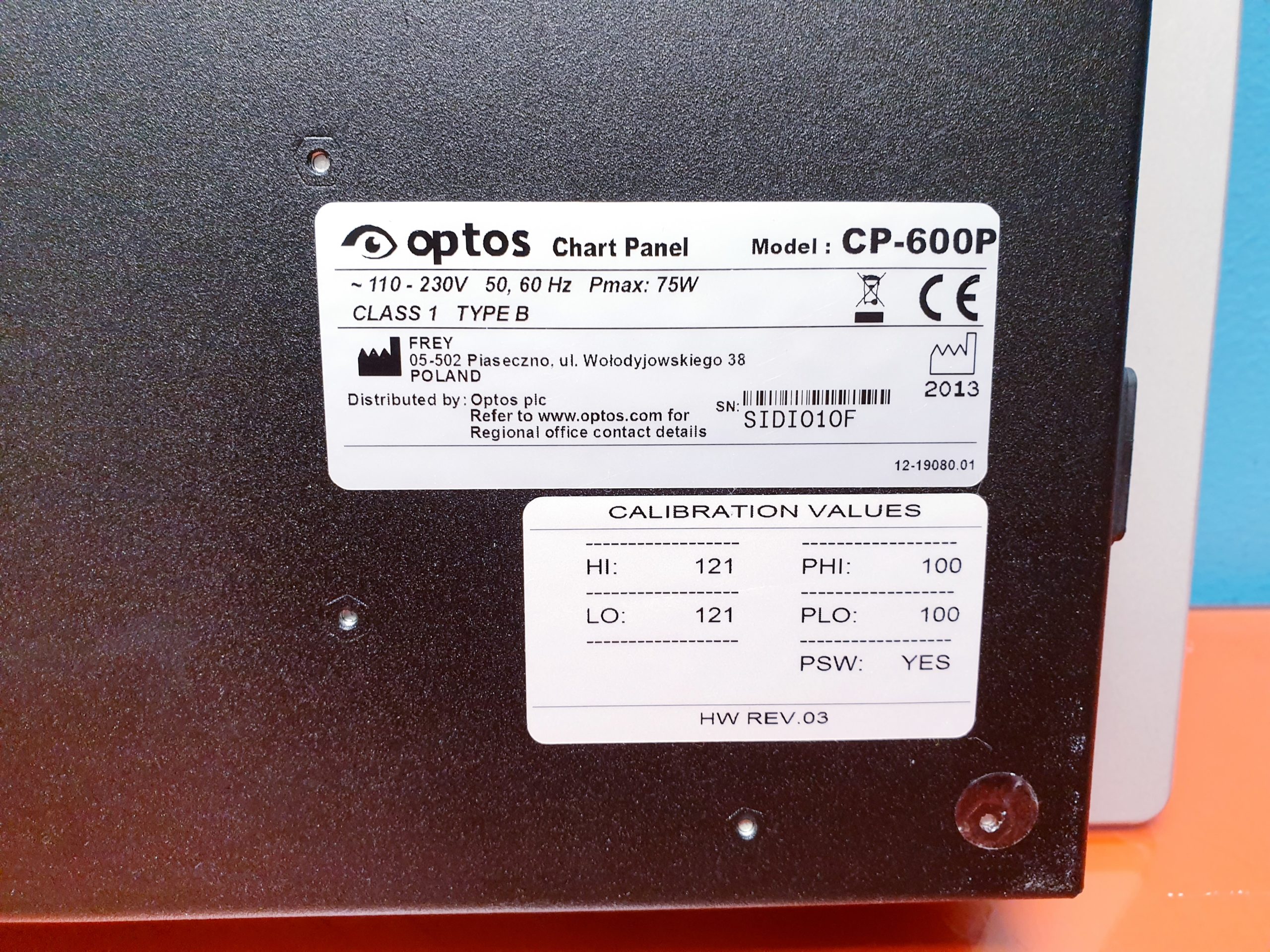 Optos CP-600P LCD Chart Panel thumbnail 3