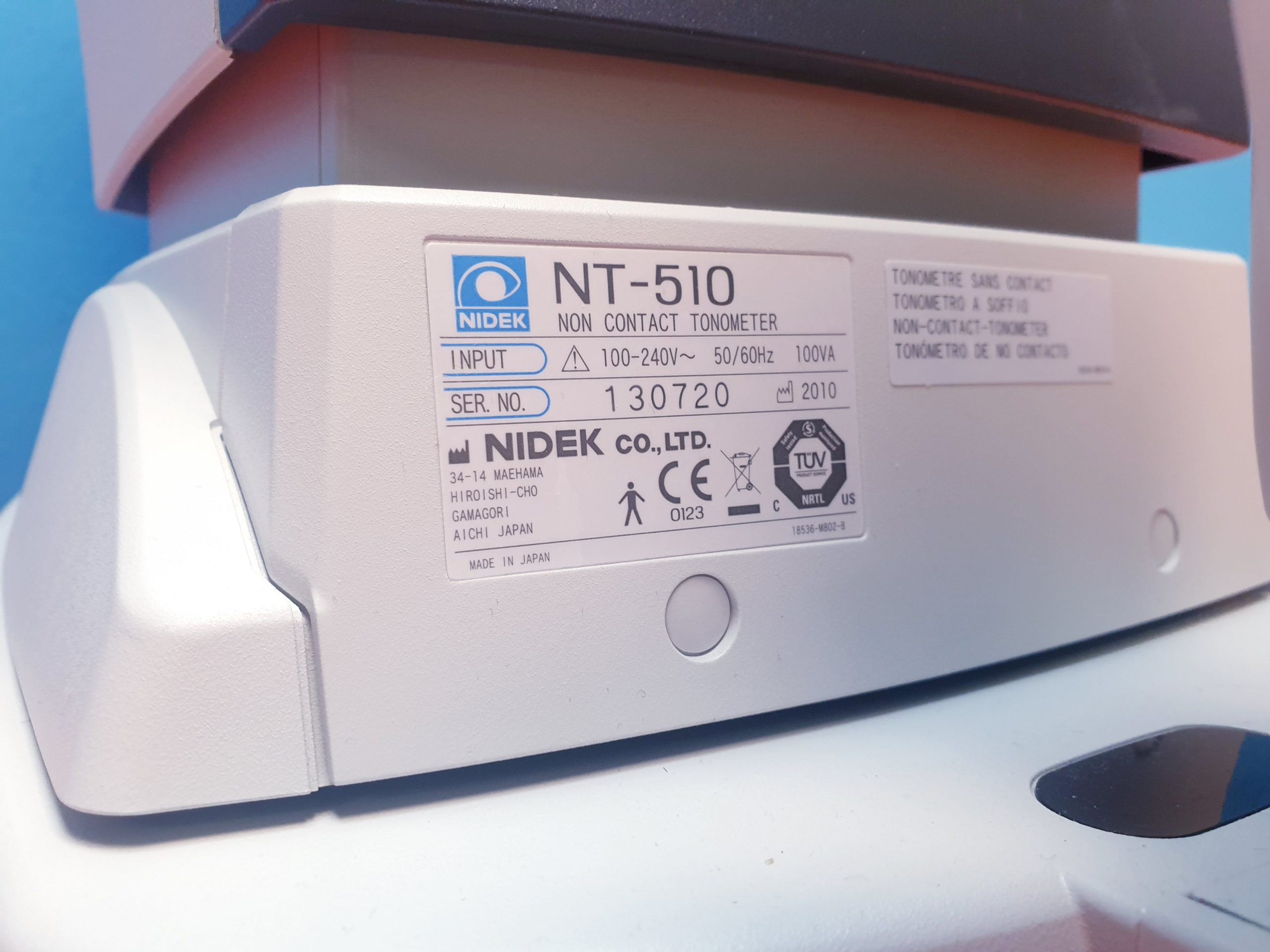Nidek NT- 510 Non-Contact-Tonometer Gerät zur Augeninnendruckmessung thumbnail 5