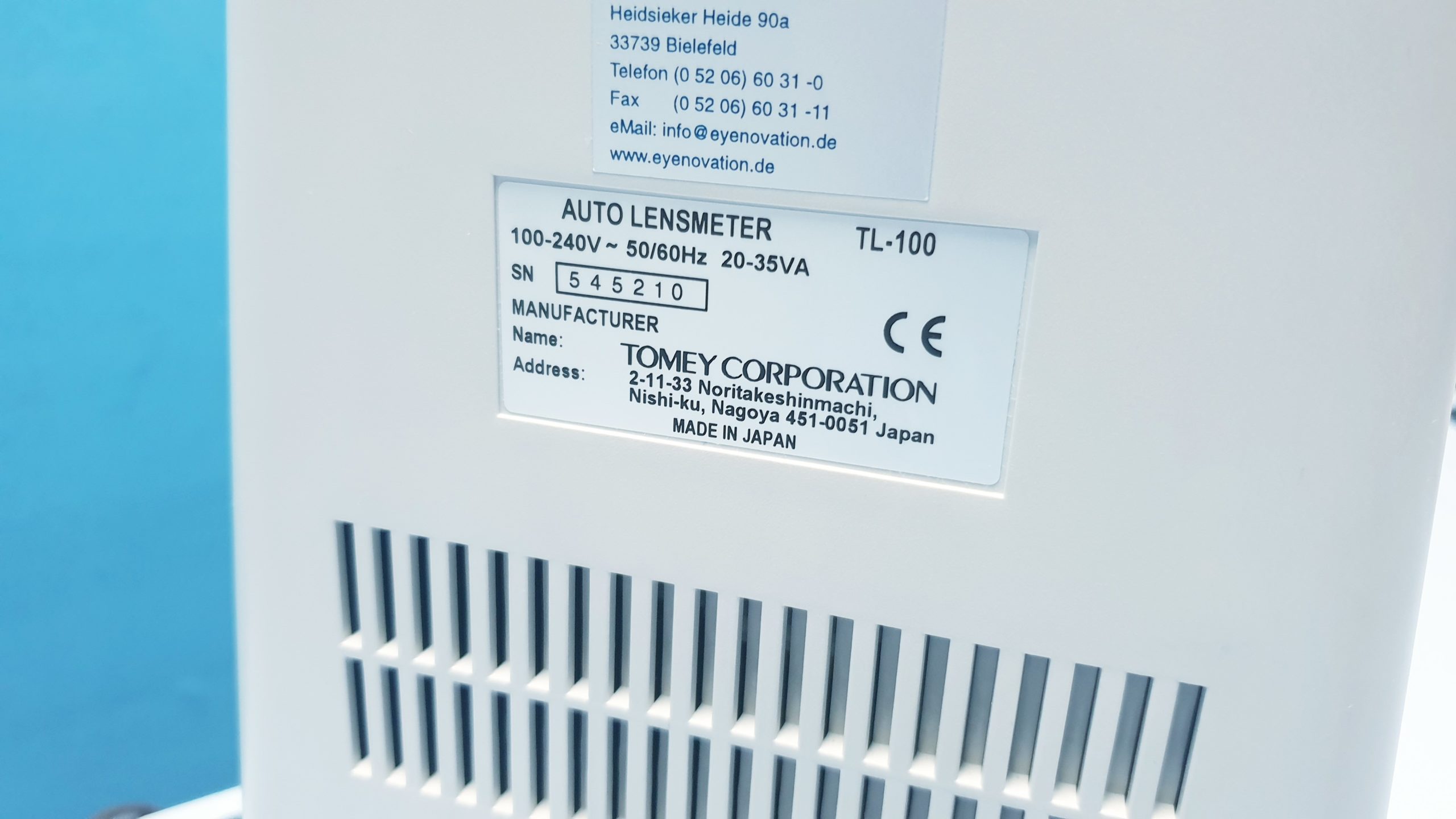 TOMEY TL-100 Auto Lensmeter Ophthalmic Lensometer thumbnail 4