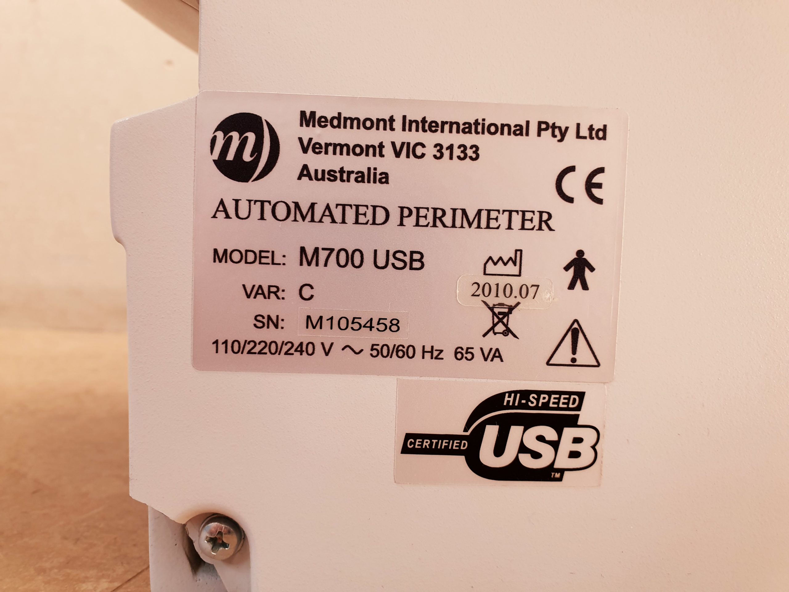 Medmont M700 USB Aut. Perimeter thumbnail 6