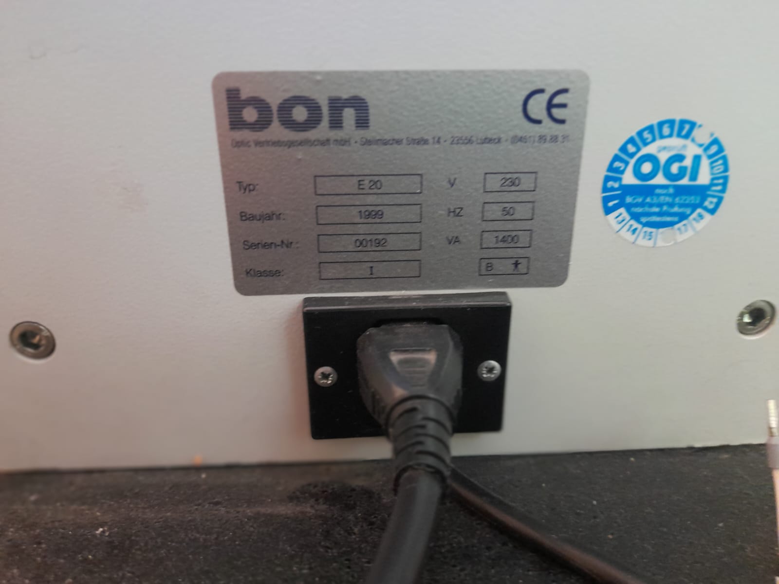 BON E20 Topcon VT-SE – Bon 85-SL – Visiontester – Ophtalmologische Einheit thumbnail 5