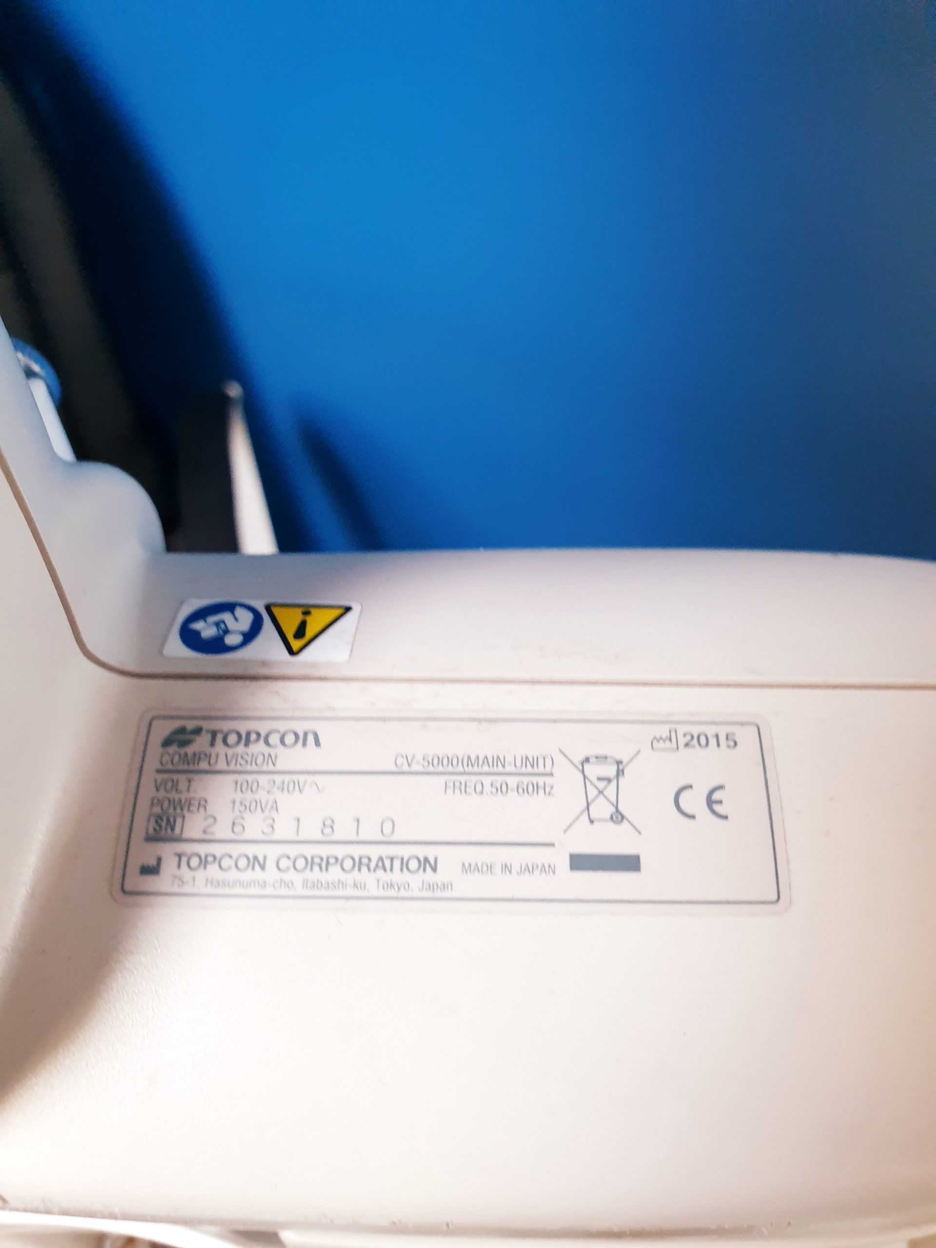 Topcon Ophthalmologie Einheit SL-D + Compu Vision CV-5000 + CV-5000 Pro + ACP-8 EM + AT-900 + thumbnail 5