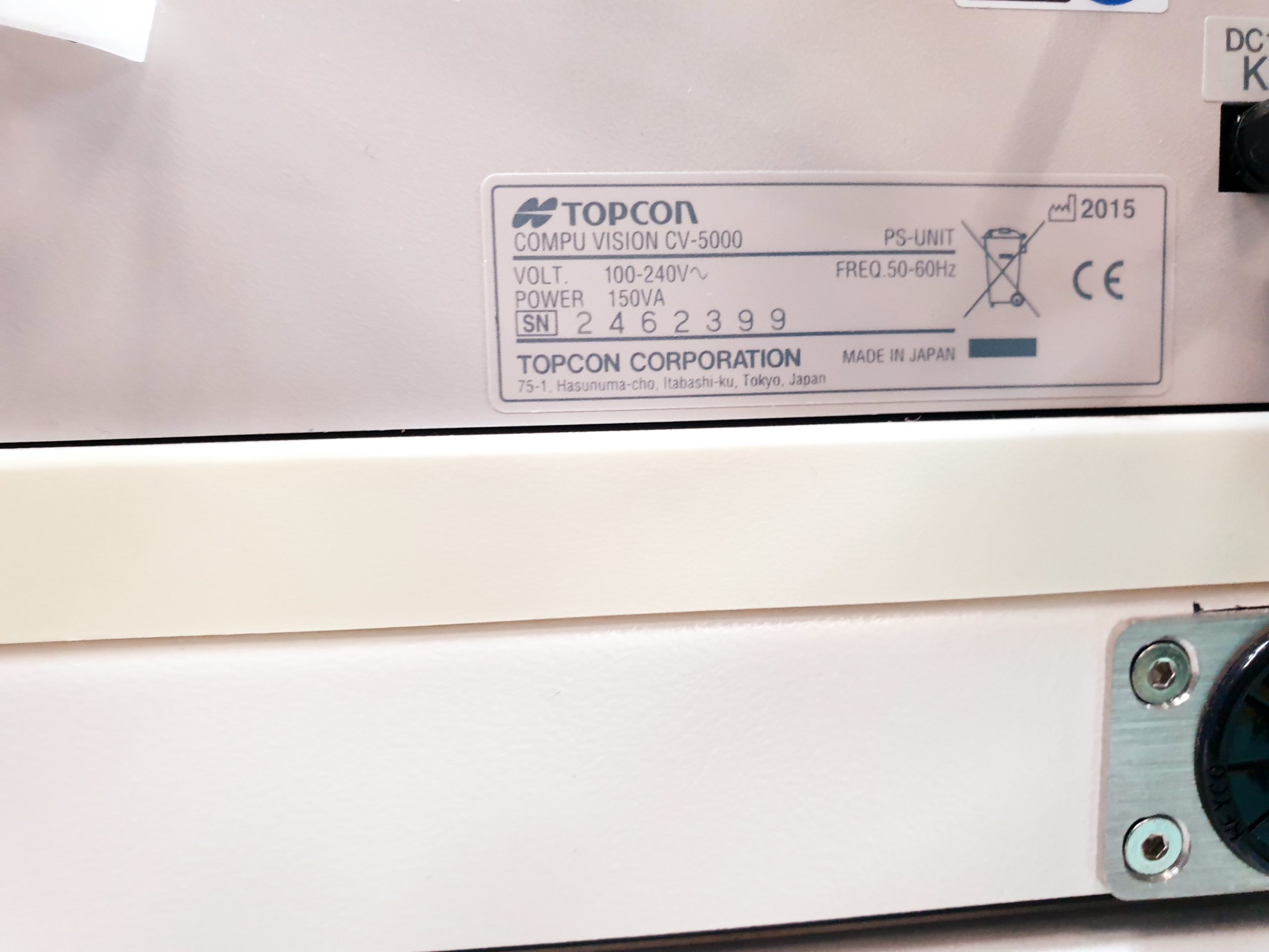 Topcon Ophthalmologie Einheit SL-D + Compu Vision CV-5000 + CV-5000 Pro + ACP-8 EM + AT-900 + thumbnail 19