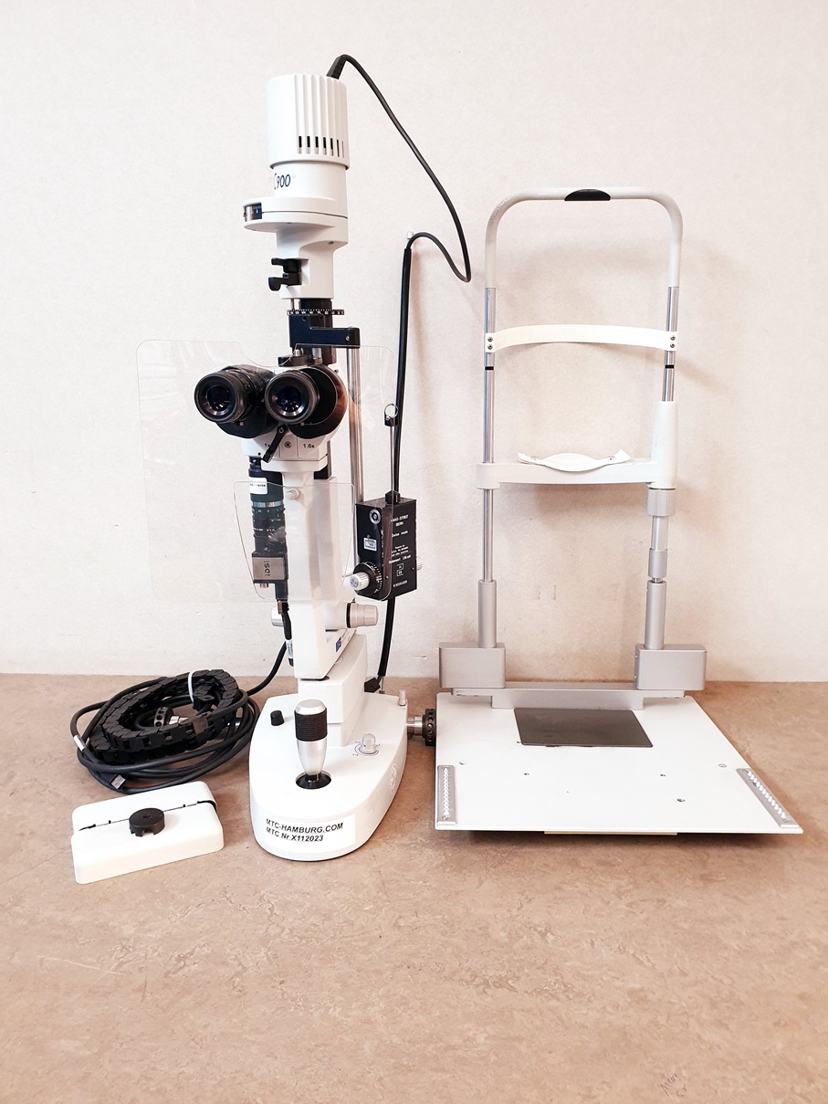 HAAG-STREIT BC 900 – BC900 Spalt Lampe + FL-CC2514-2M Ricoh +Tonometer — image 1 of 7